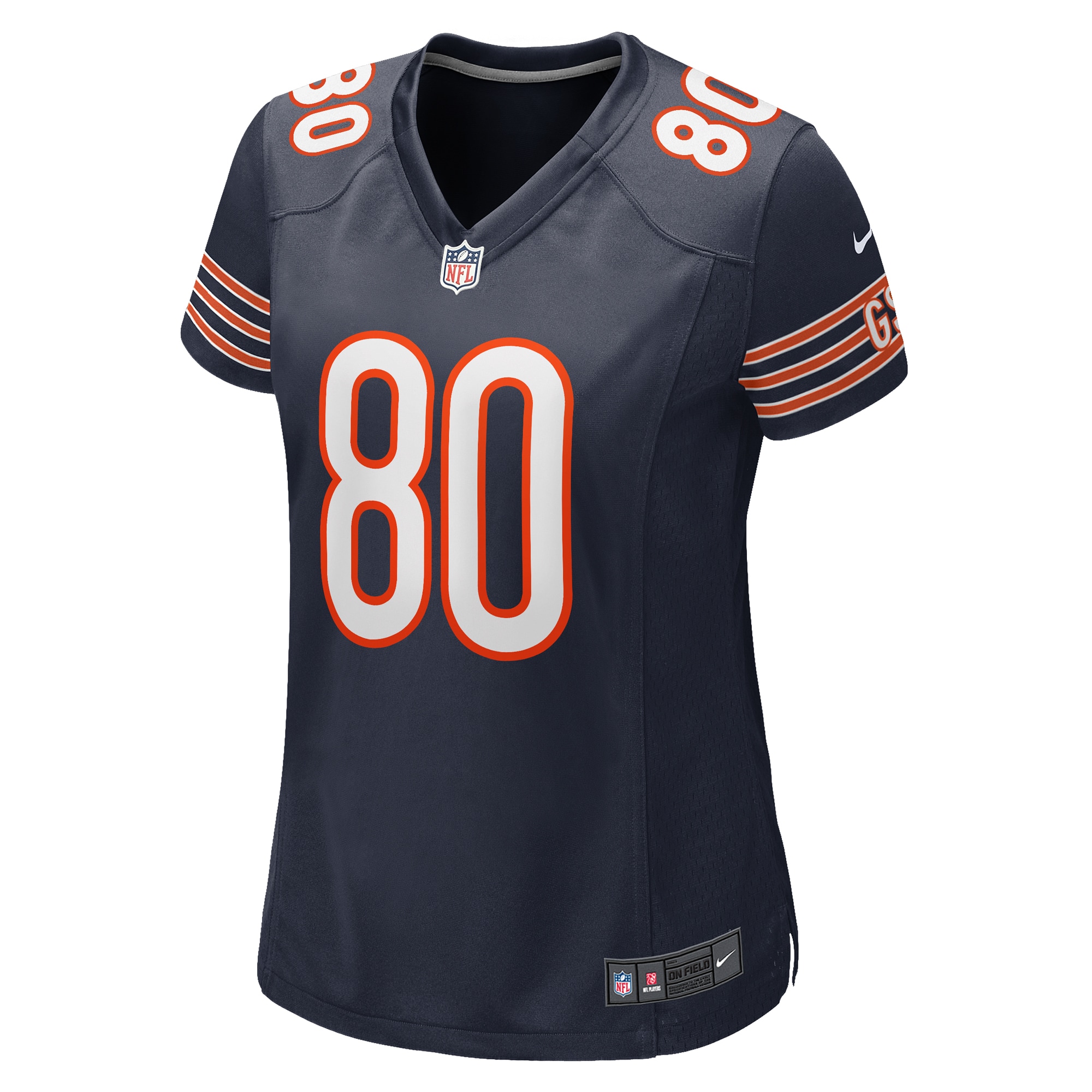 Alternative view of Women's Chicago Bears Collin Johnson Navy Game Jersey JS3577 nicesnker