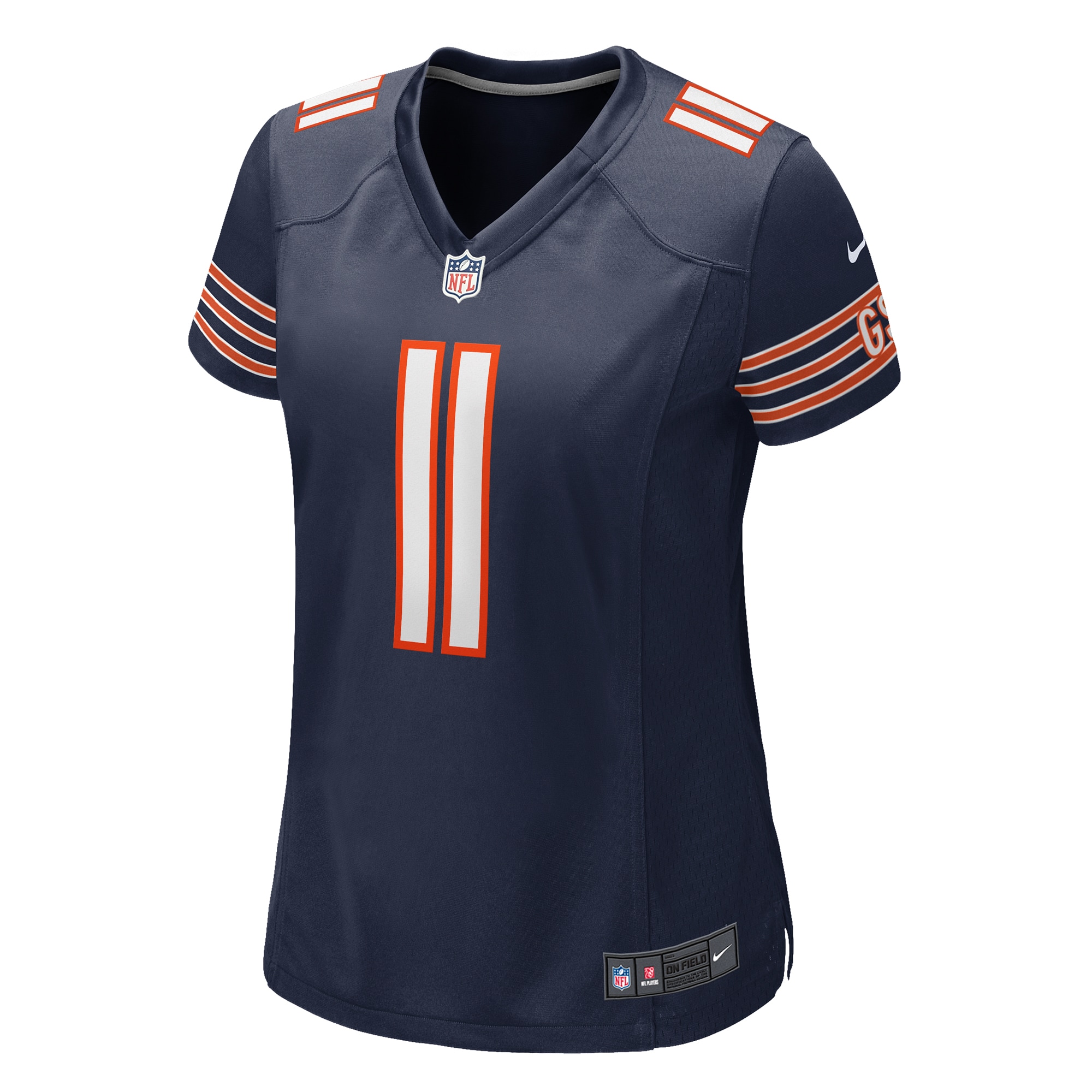 Alternative view of Women's Chicago Bears DeAndre Carter Navy Game Jersey JS8841 nicesnker