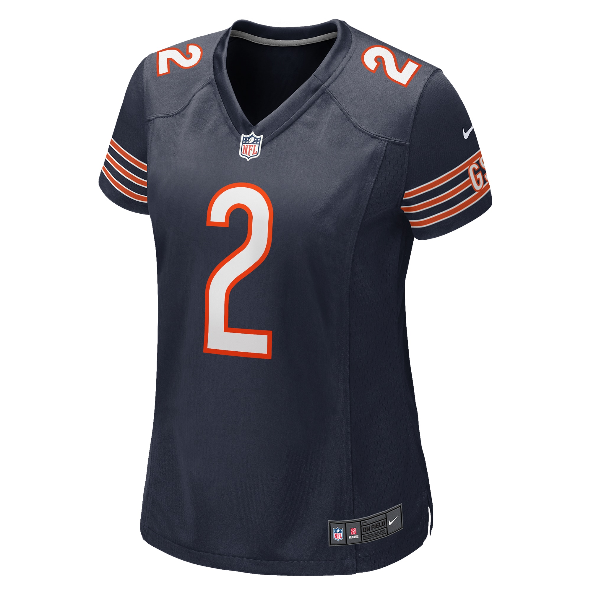 Alternative view of Women's Chicago Bears D.J. Moore Navy Player Jersey JS3600 nicesnker