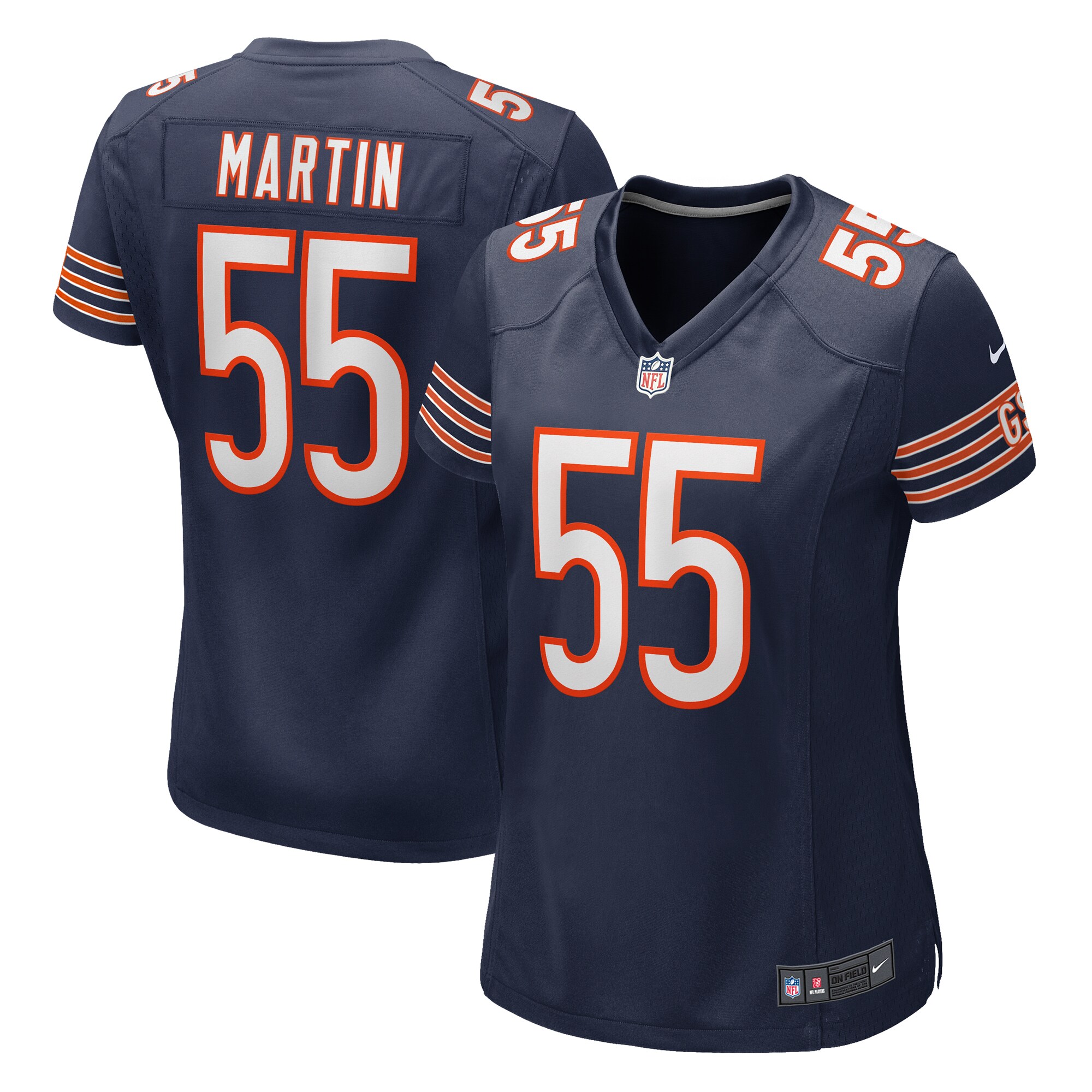 Women's Chicago Bears Jacob Martin Navy Game Jersey JS6183 nicesnker