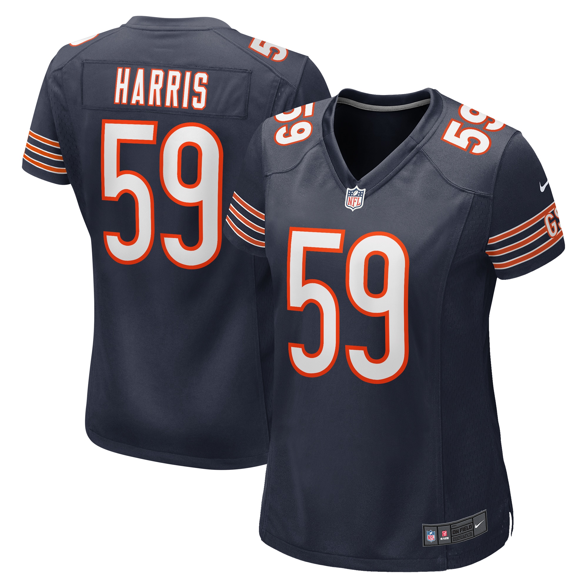 Women's Chicago Bears Jalen Harris Navy Team Game Jersey JS8758 nicesnker