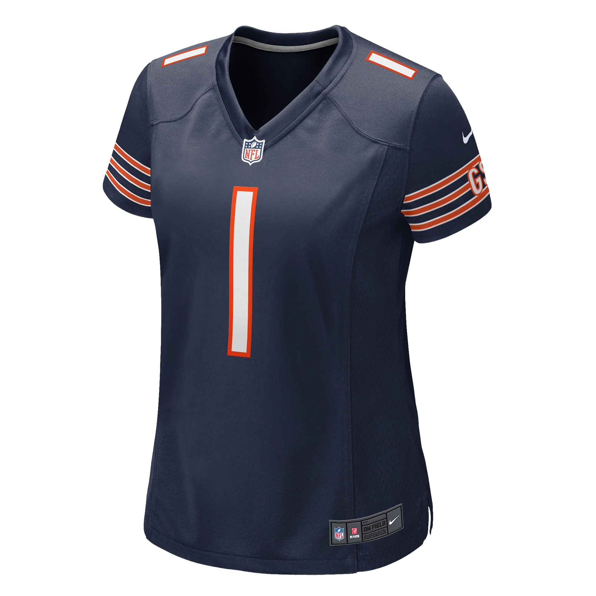 Alternative view of Women's Chicago Bears Jaylon Johnson Navy Game Jersey JS5320 nicesnker
