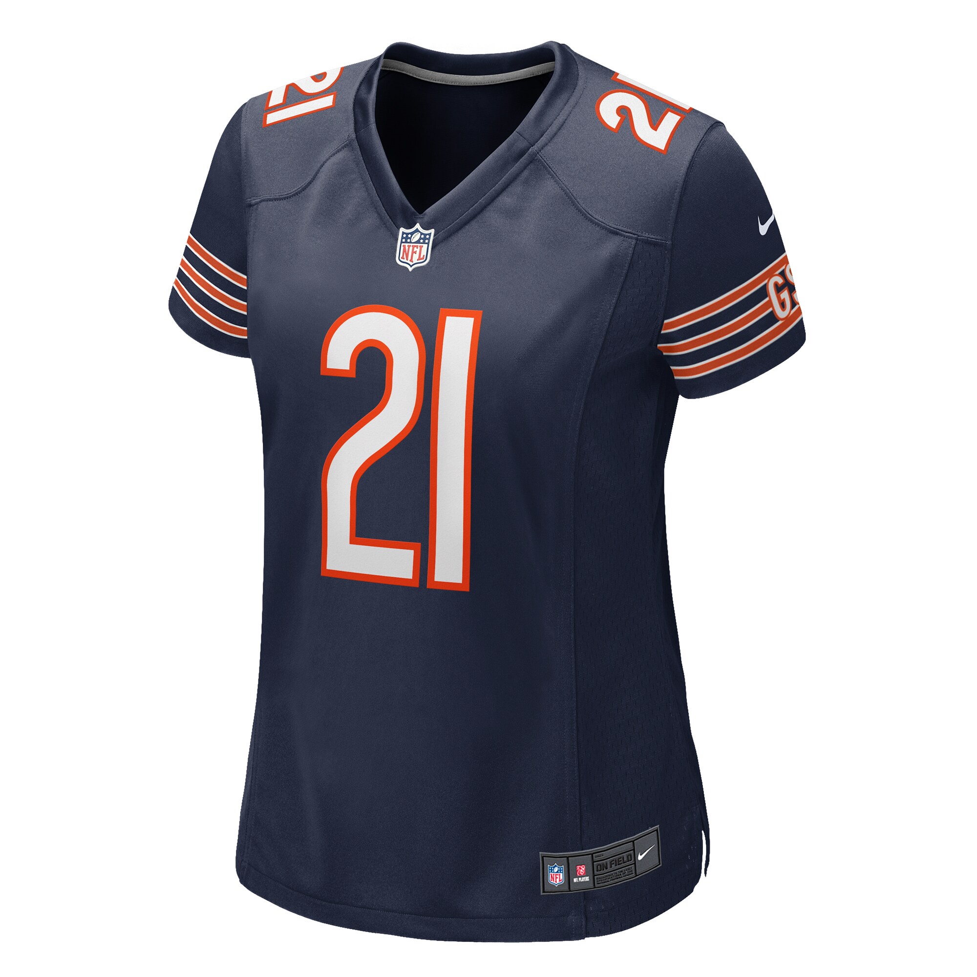 Alternative view of Women's Chicago Bears Jaylon Jones Navy Game Jersey JS7568 nicesnker