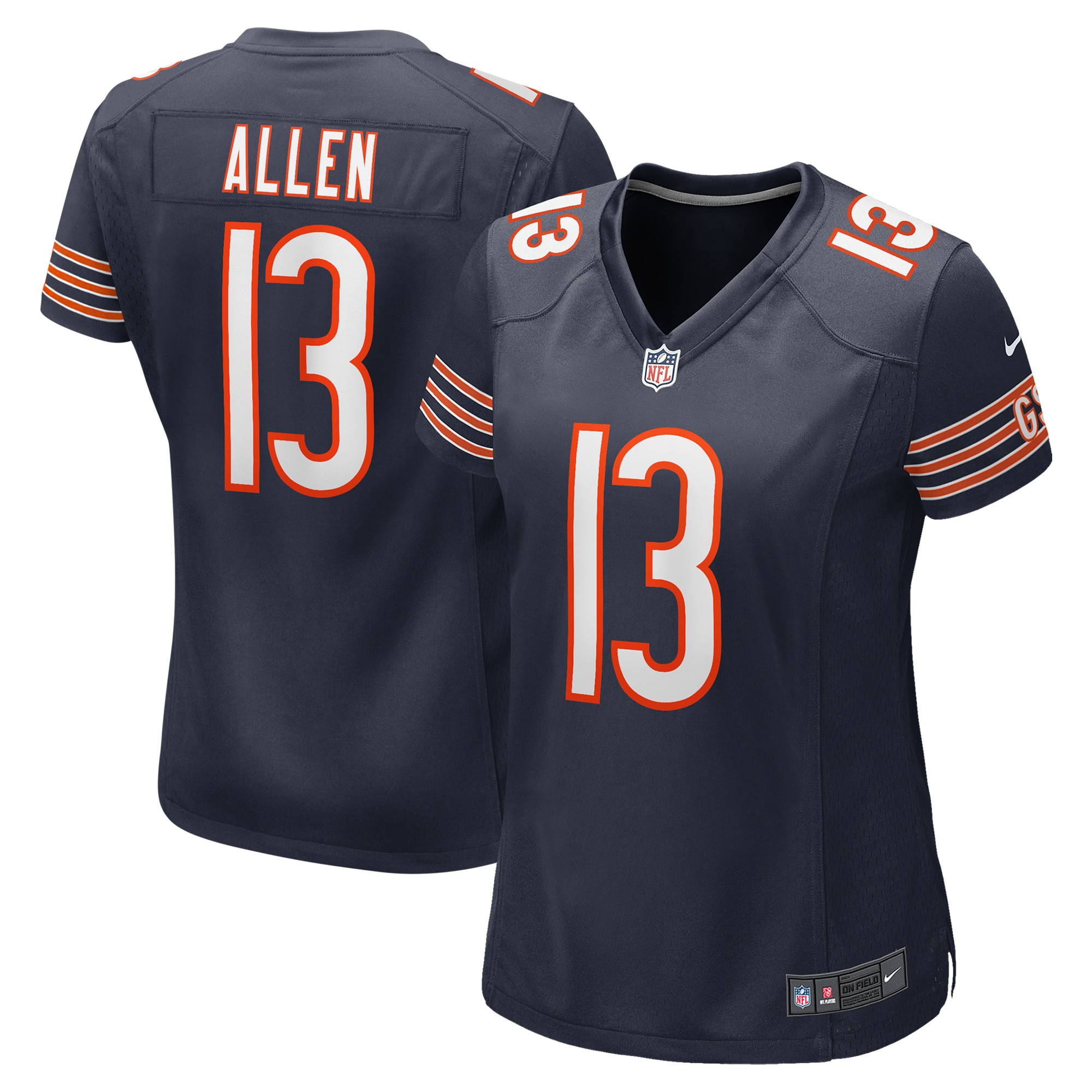 Women's Chicago Bears Keenan Allen Navy Game Jersey JS9100 nicesnker