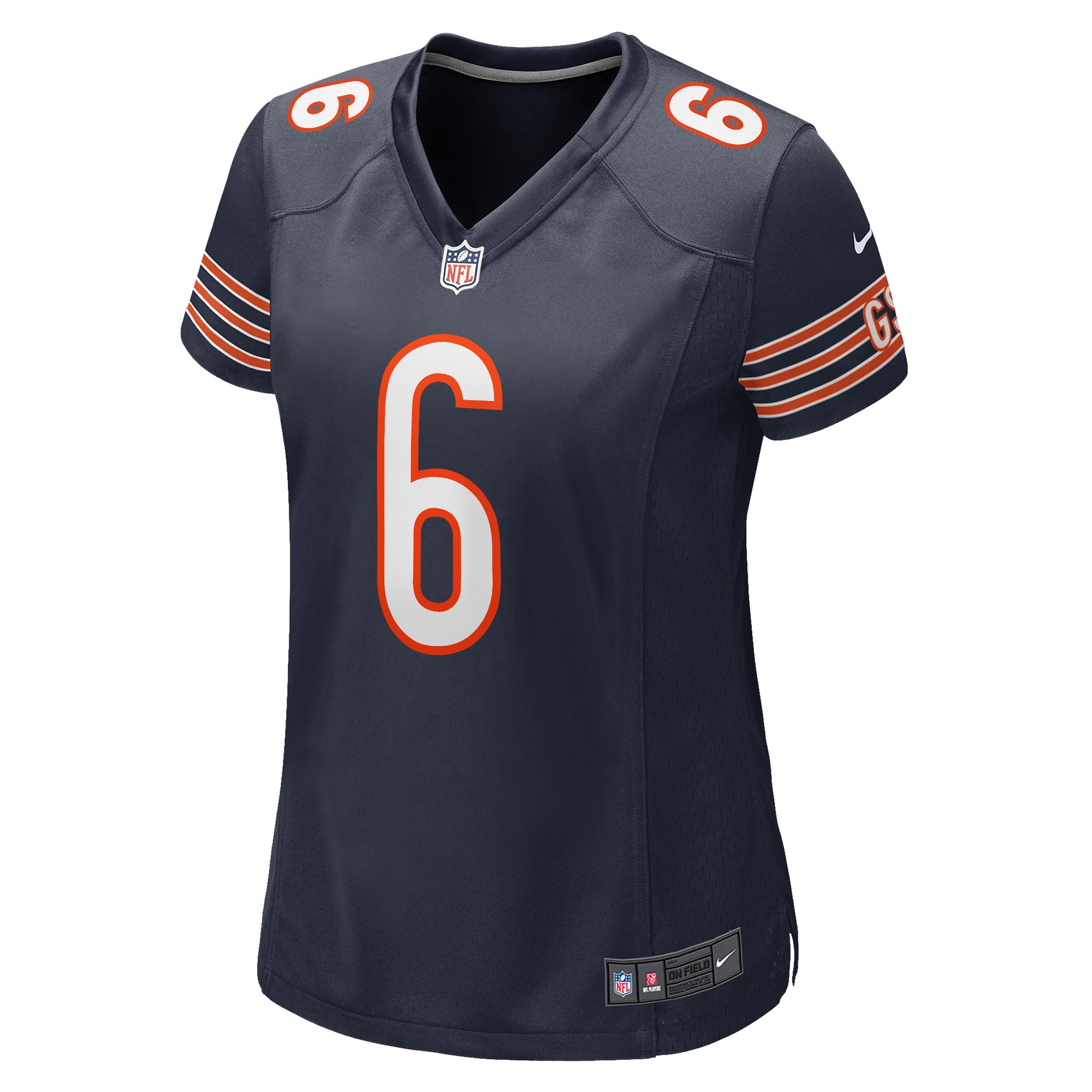 Alternative view of Women's Chicago Bears Kyler Gordon Navy Game Player Jersey JS9157 nicesnker