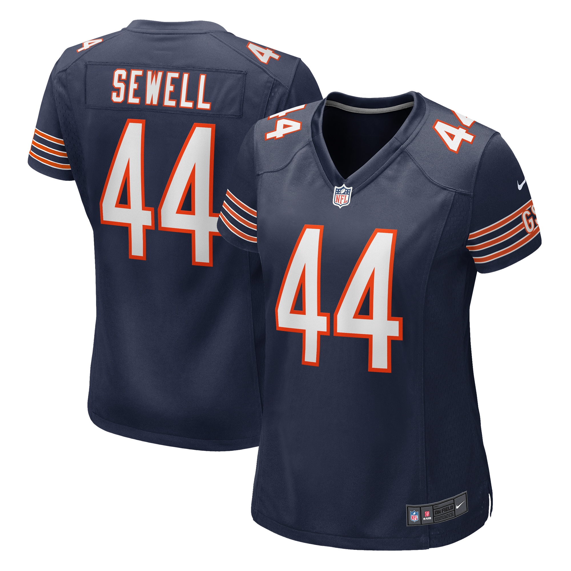 Women's Chicago Bears Noah Sewell Navy Game Jersey JS6337 nicesnker