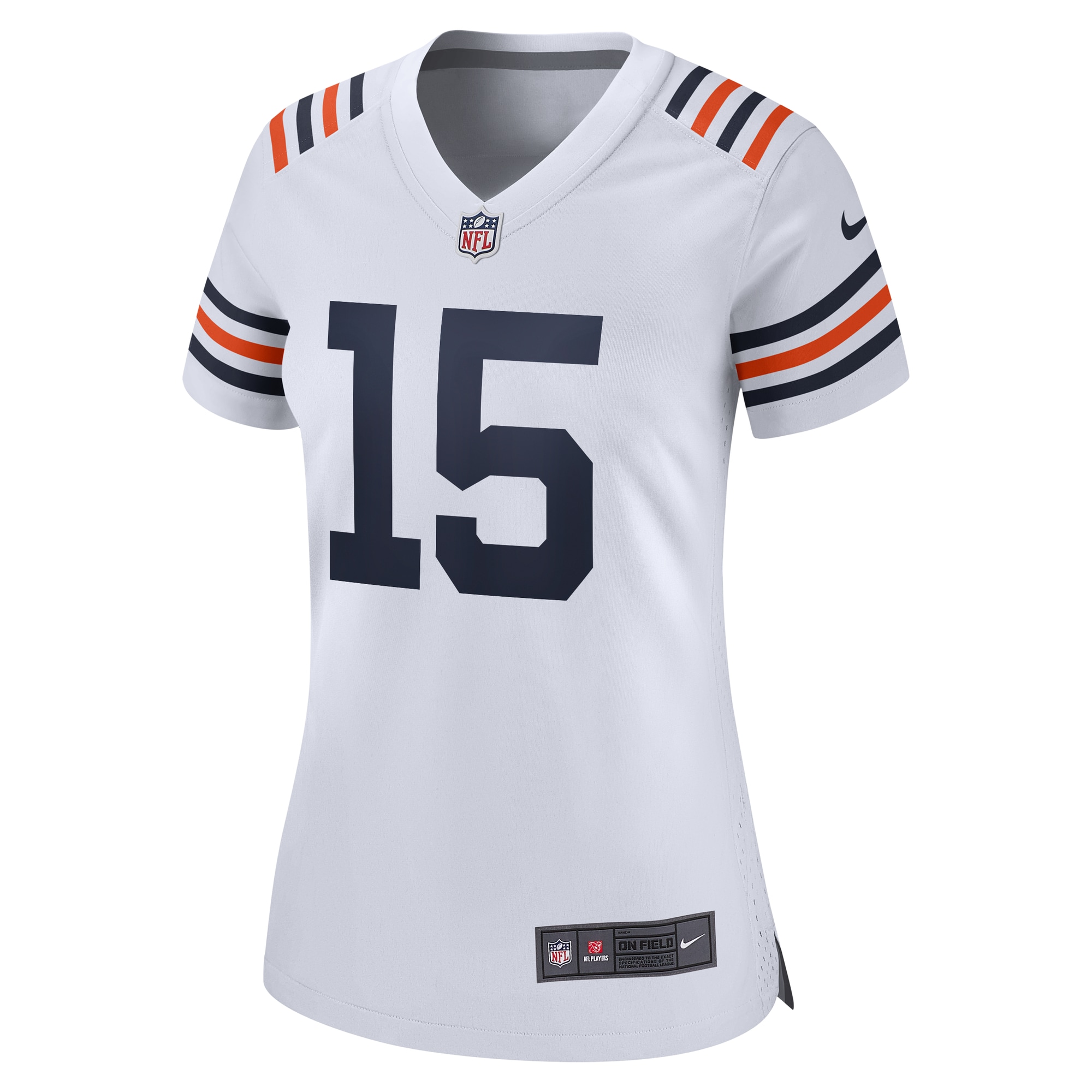 Alternative view of Women's Chicago Bears Rome Odunze White Alternate Game Jersey JS2813 nicesnker