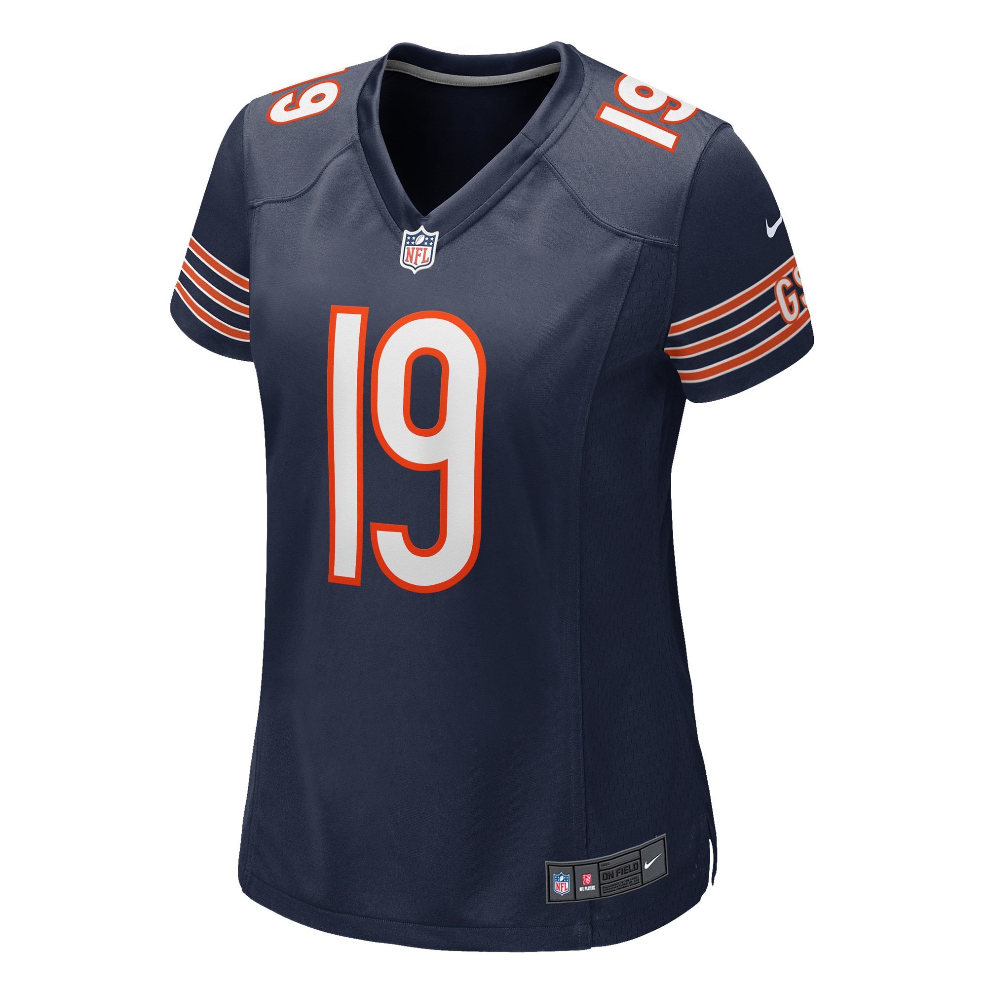 Alternative view of Women's Chicago Bears Tory Taylor Navy Game Jersey JS4513 nicesnker