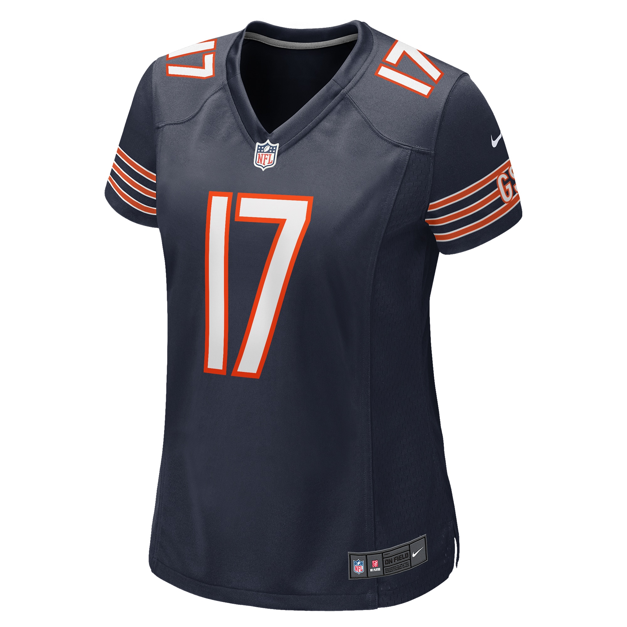 Alternative view of Women's Chicago Bears Tyson Bagent Navy Game Jersey JS1881 nicesnker