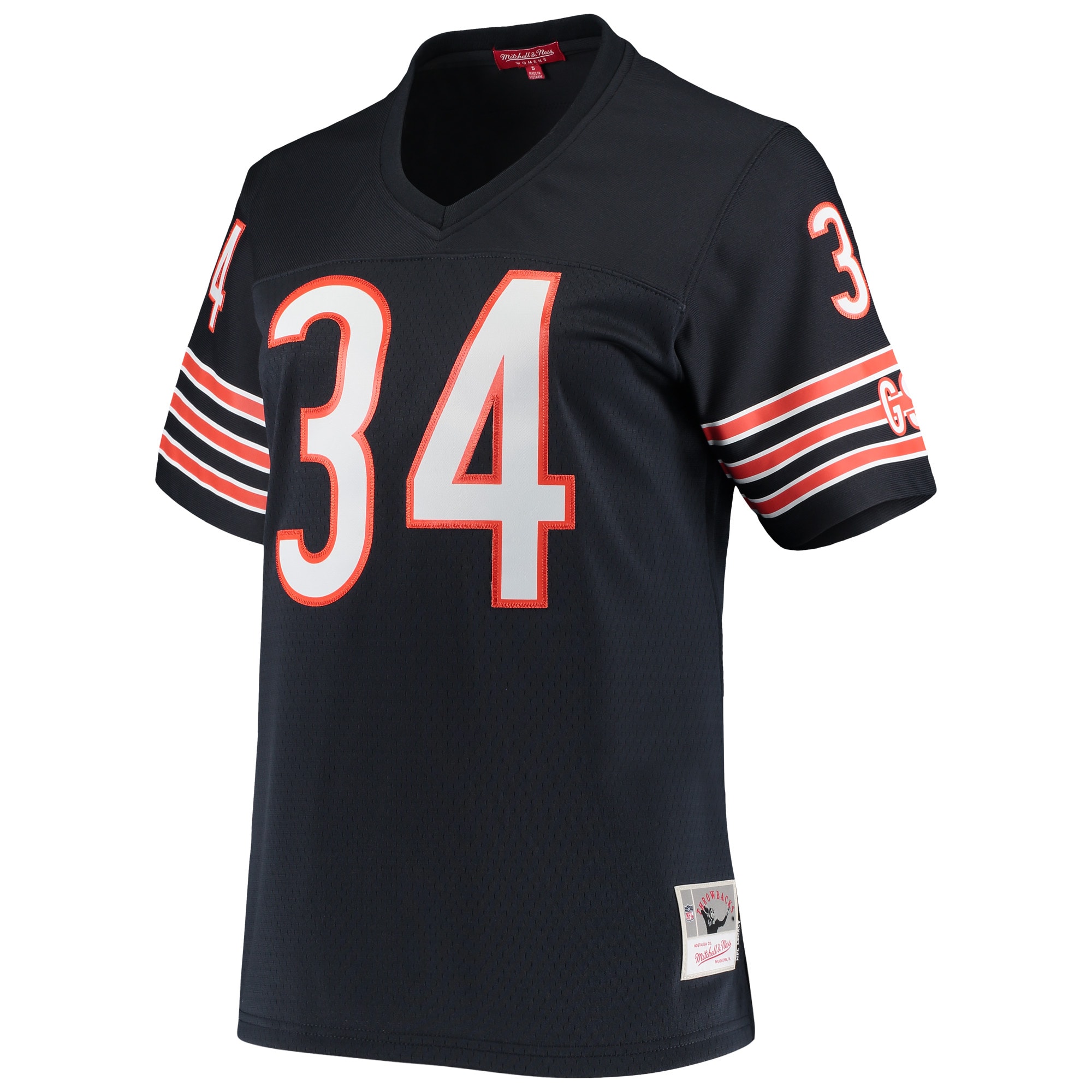 Alternative view of Women's Chicago Bears Walter Payton Mitchell & Ness Navy 1985 Legacy Jersey JS8141 nicesnker