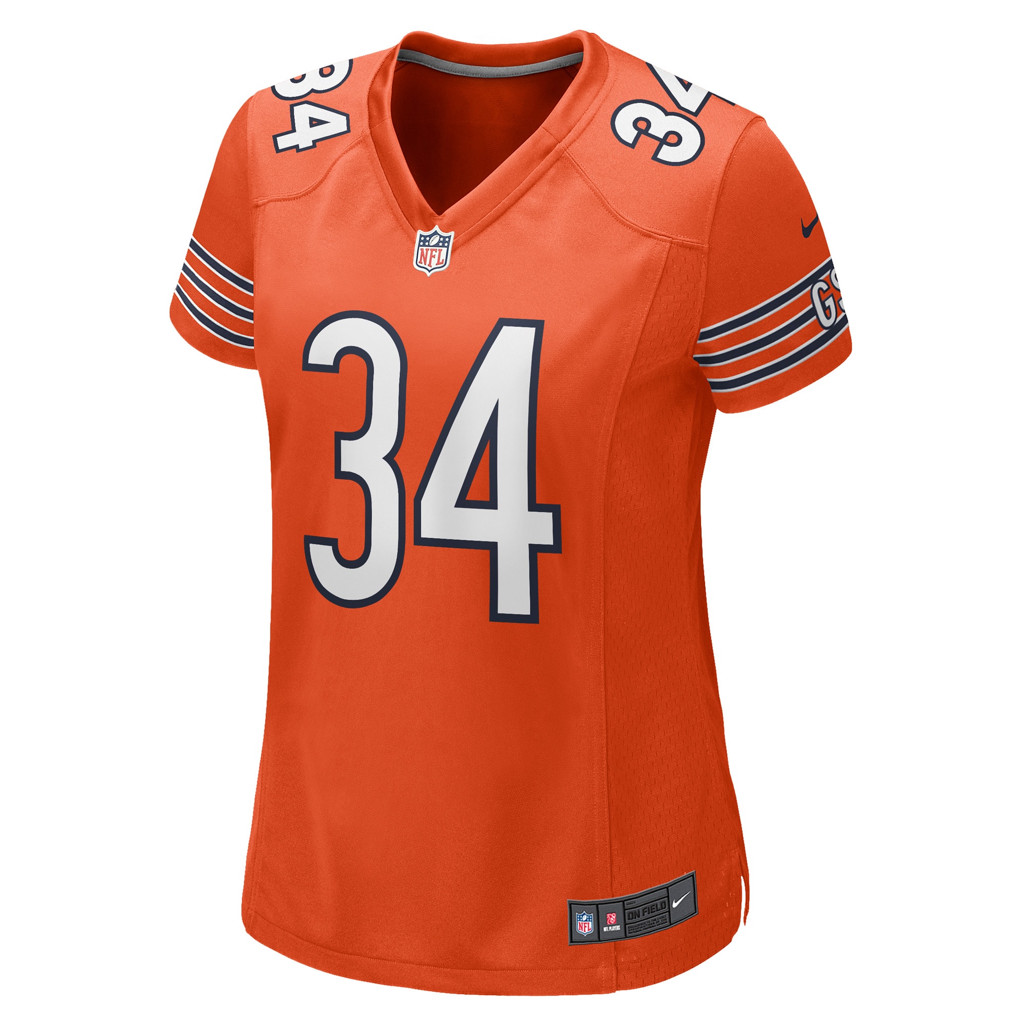 Alternative view of Women's Chicago Bears Walter Payton Orange Retired Player Jersey JS2798 nicesnker