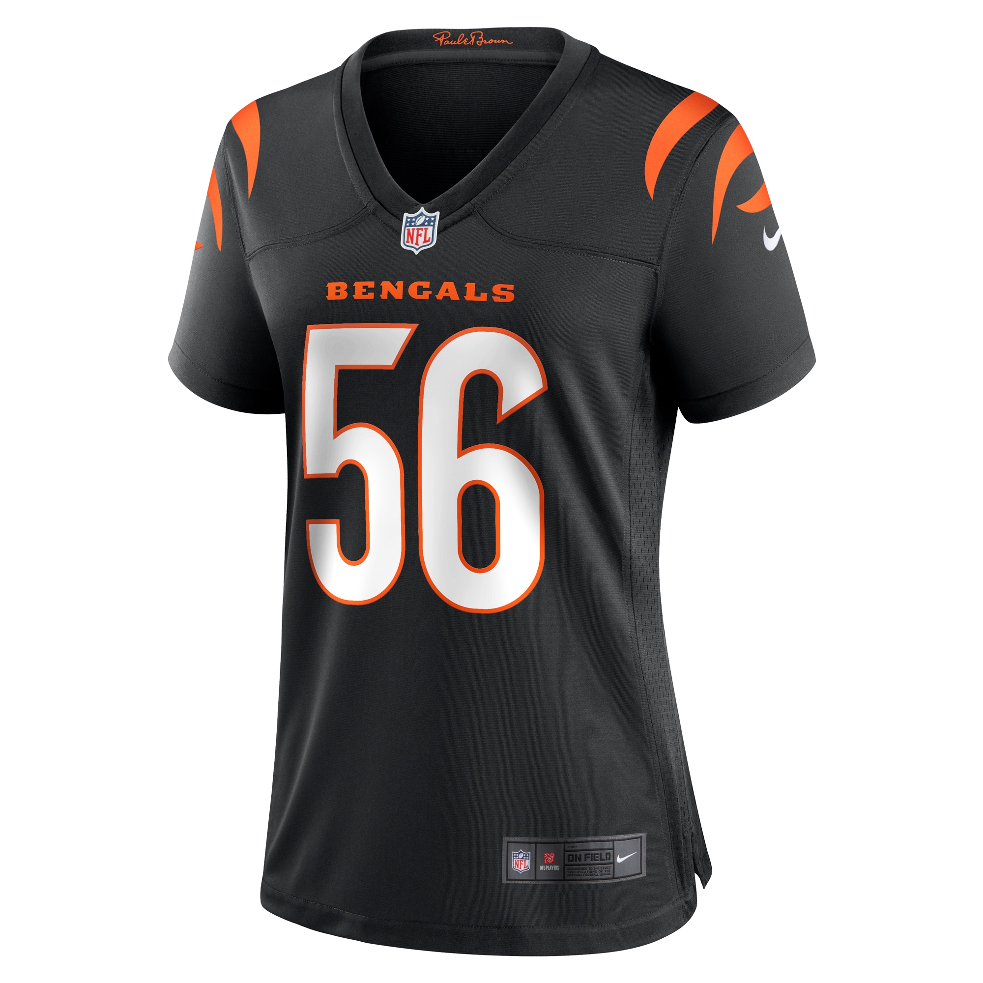 Alternative view of Women's Cincinnati Bengals Garrett Nelson Black Game Jersey JS3671 nicesnker