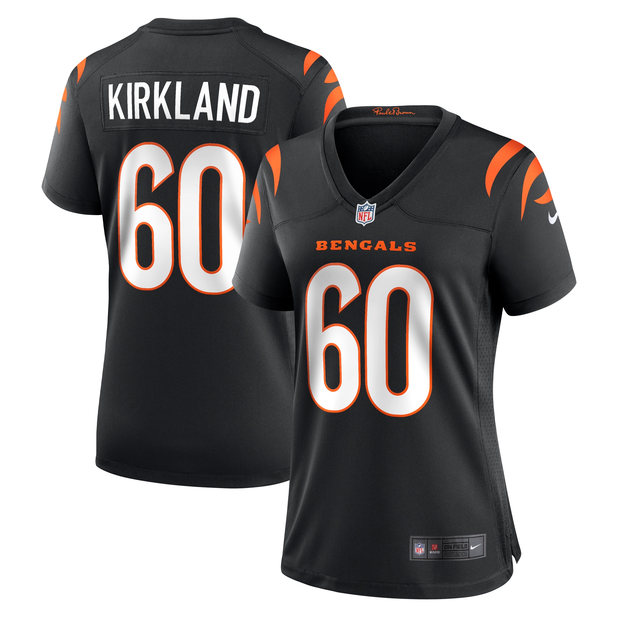 Women's Cincinnati Bengals Jaxson Kirkland Black Team Game Jersey JS3329 nicesnker