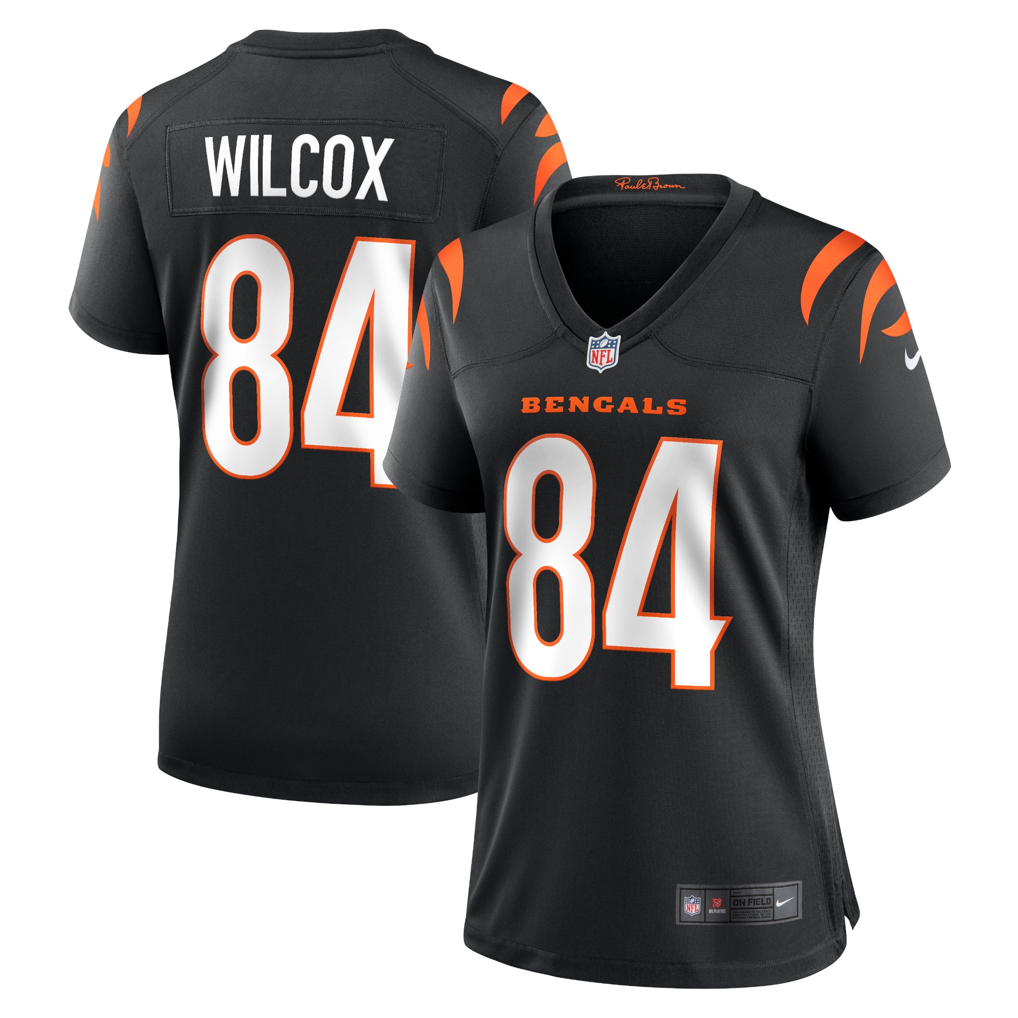 Women's Cincinnati Bengals Mitchell Wilcox Black Player Game Jersey JS7892 nicesnker