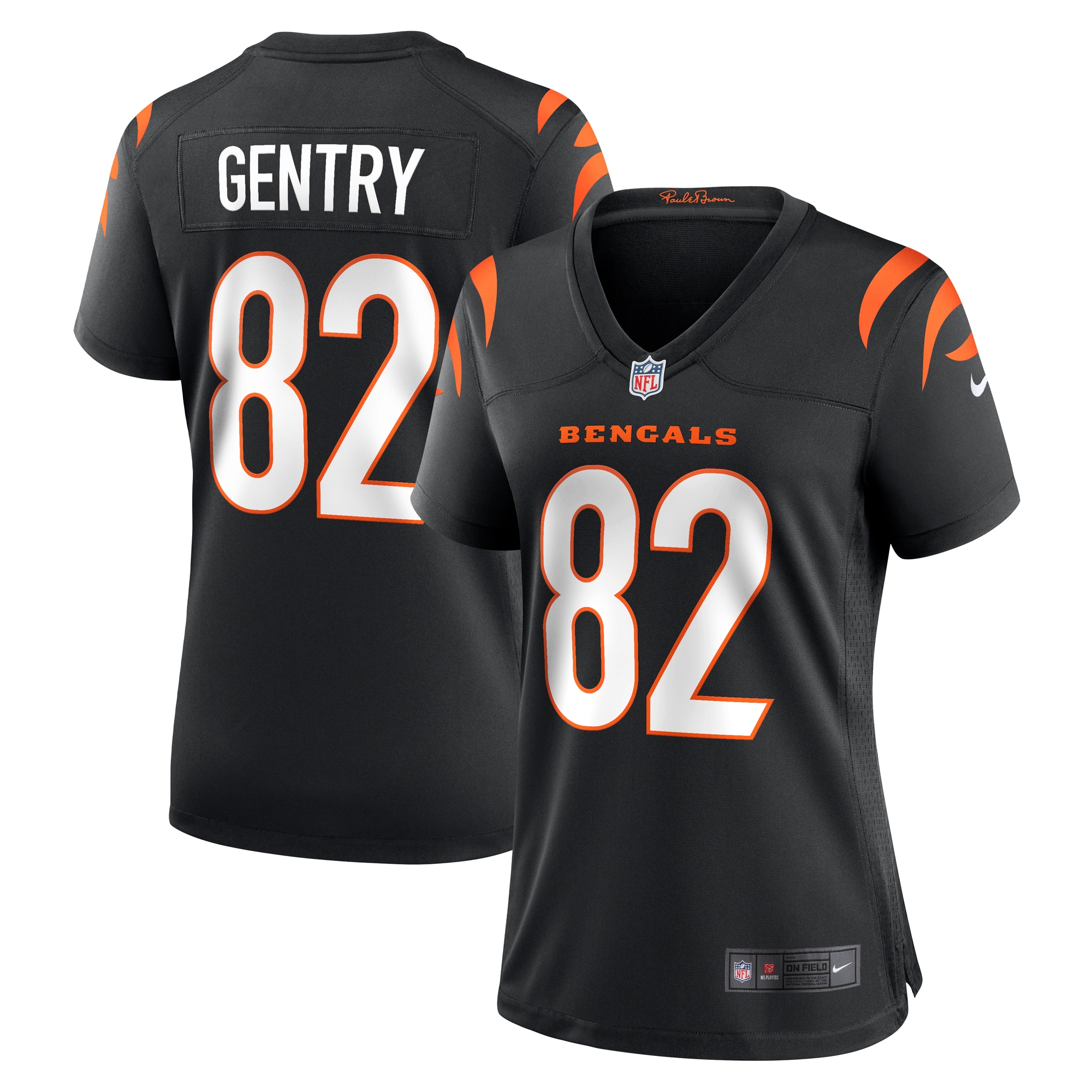 Women's Cincinnati Bengals Zach Gentry Black Game Jersey JS7988 nicesnker