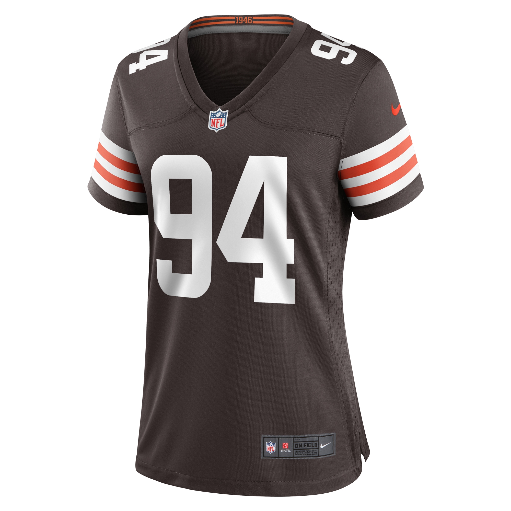 Alternative view of Women's Cleveland Browns Dalvin Tomlinson Brown Game Player Jersey JS6109 nicesnker