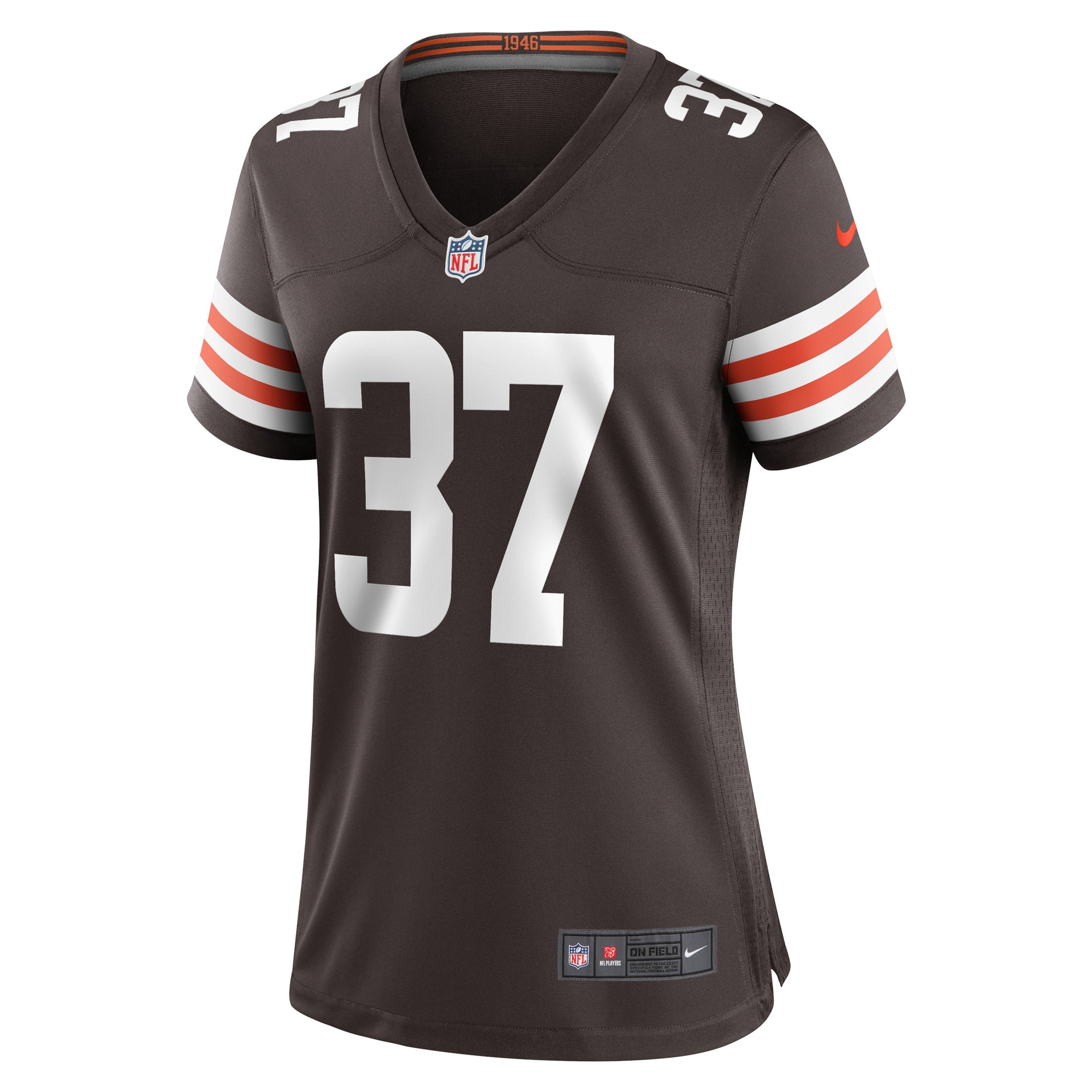 Alternative view of Women's Cleveland Browns D'Anthony Bell Brown Game Player Jersey JS9732 nicesnker