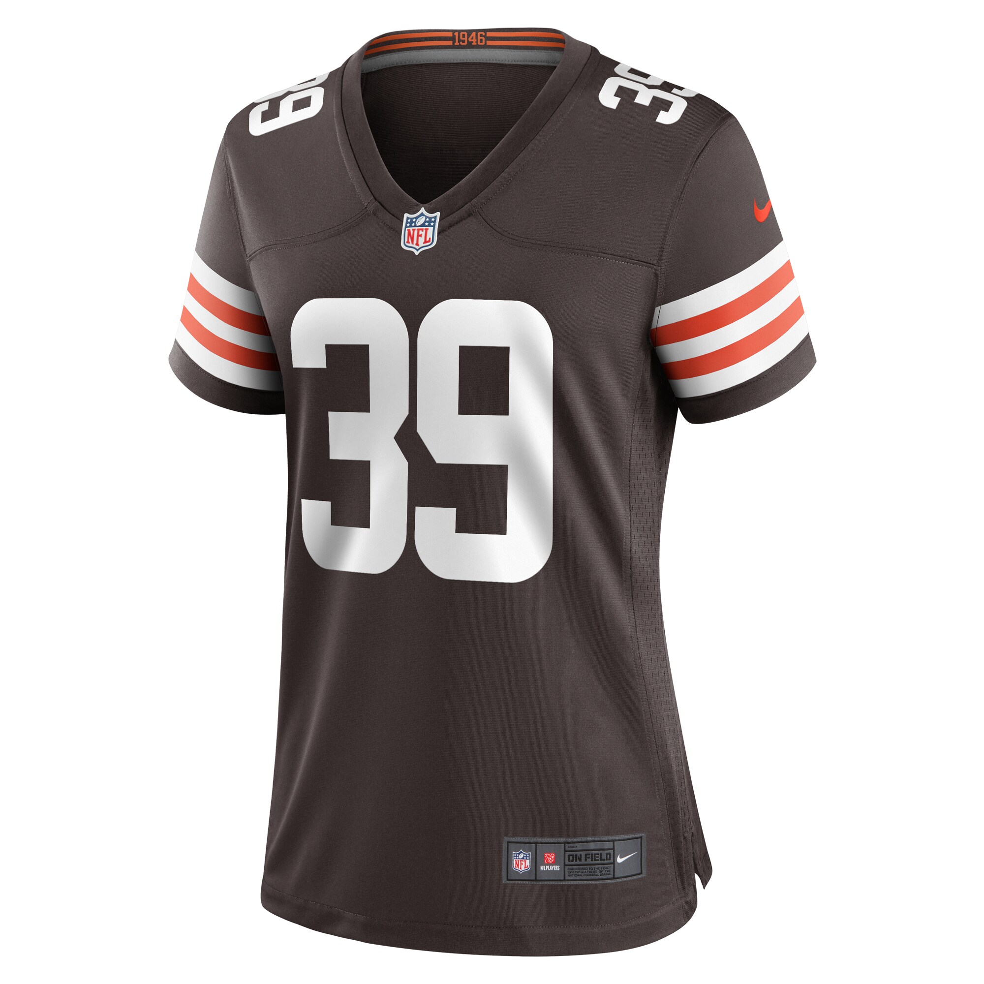 Alternative view of Women's Cleveland Browns Kenyan Drake Brown Game Jersey JS7518 nicesnker