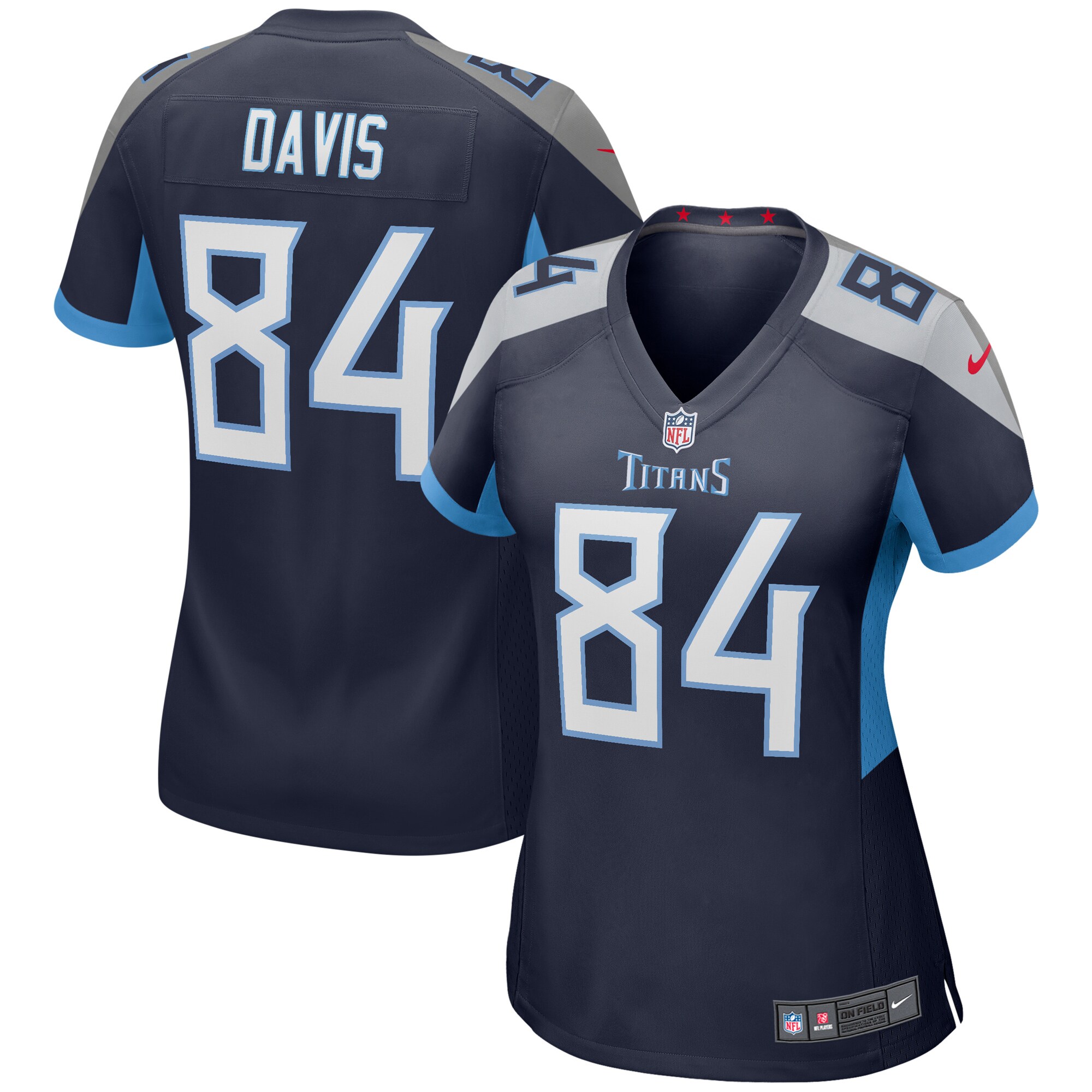 Women's Corey Davis Navy Tennessee Titans Game Jersey JS6413 nicesnker