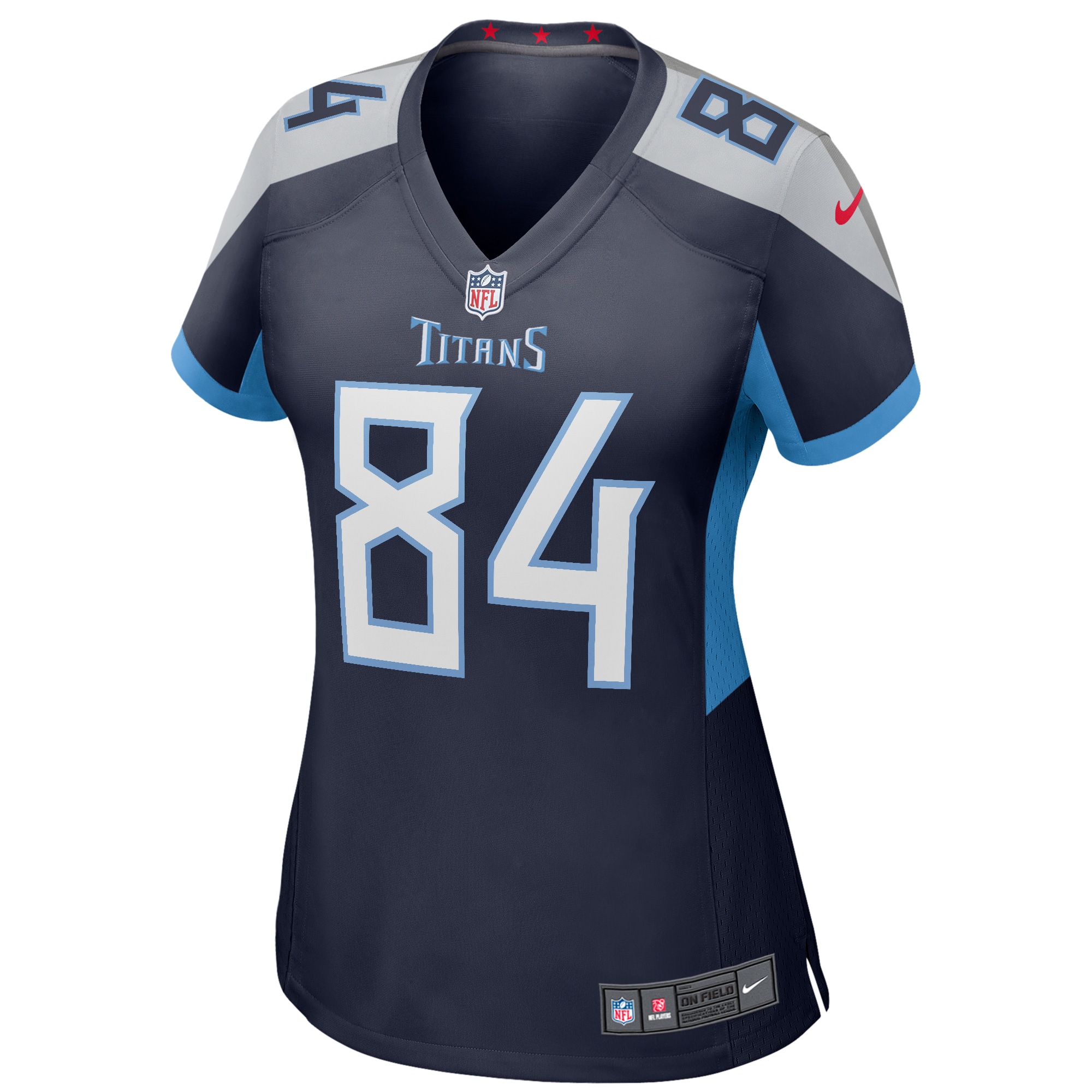 Alternative view of Women's Corey Davis Navy Tennessee Titans Game Jersey JS6413 nicesnker