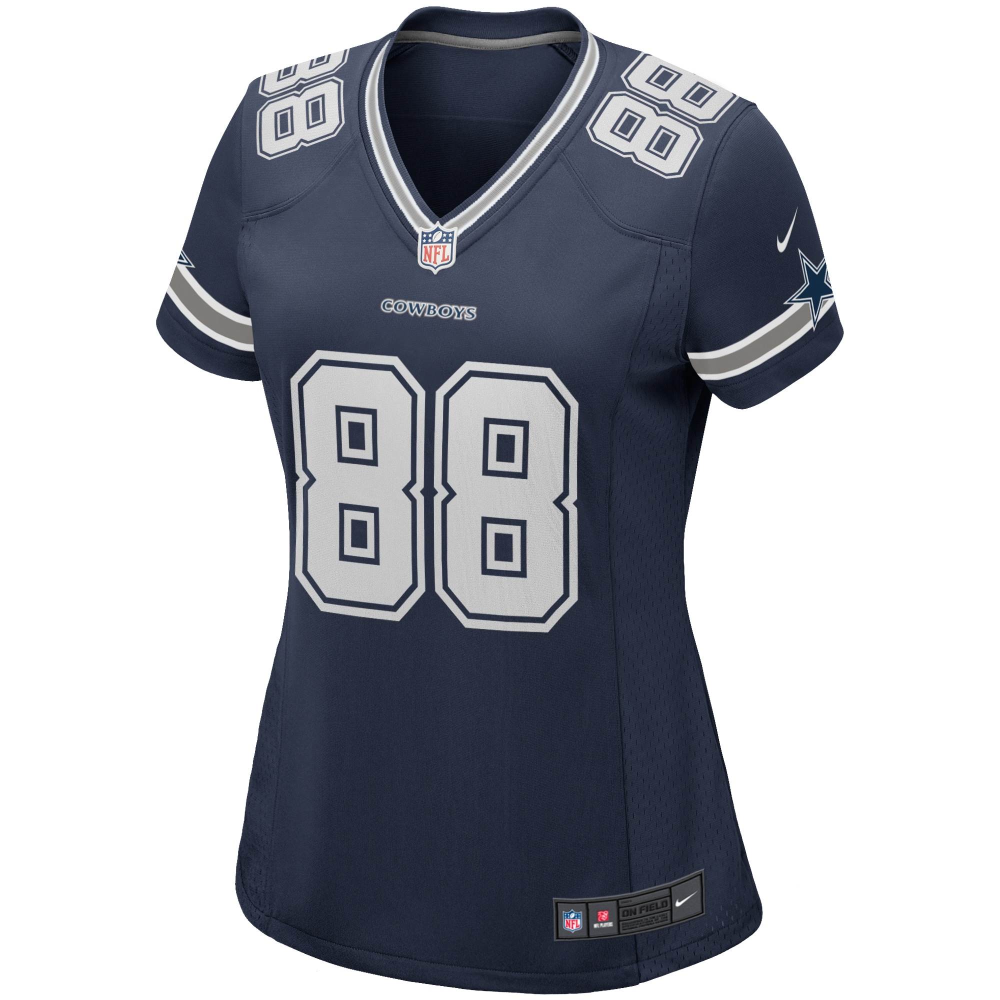 Alternative view of Women's Dallas Cowboys CeeDee Lamb Navy Game Jersey JS7214 nicesnker