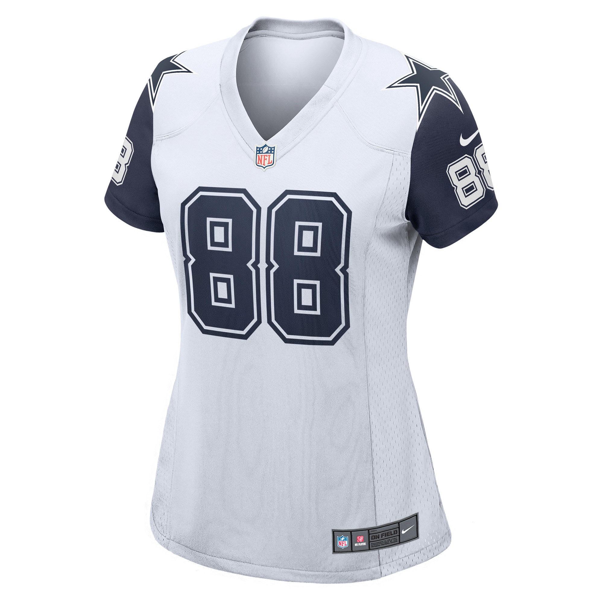 Alternative view of Women's Dallas Cowboys CeeDee Lamb White 2nd Alternate Game Jersey JS1894 nicesnker