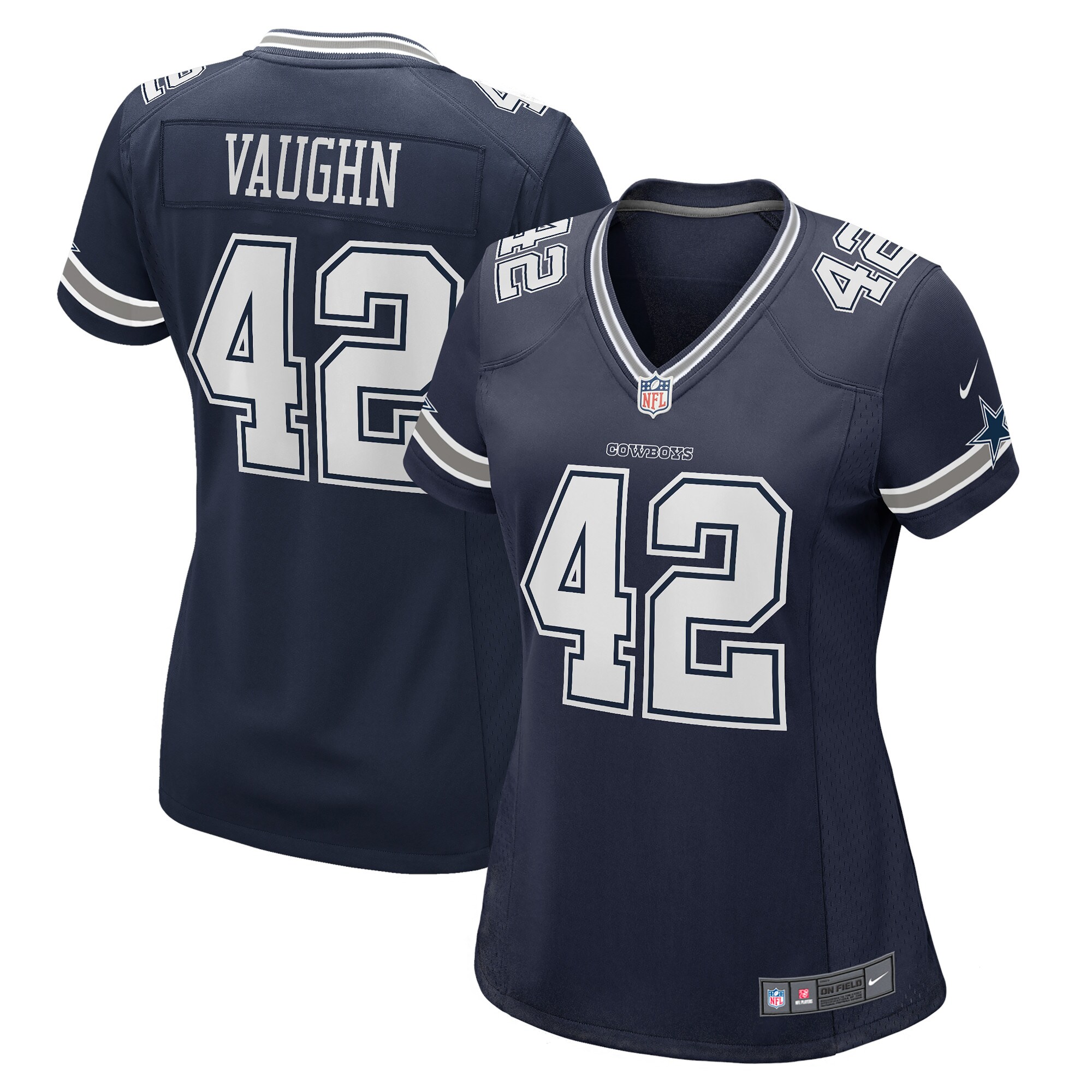 Women's Dallas Cowboys Deuce Vaughn Navy Game Jersey JS9374 nicesnker