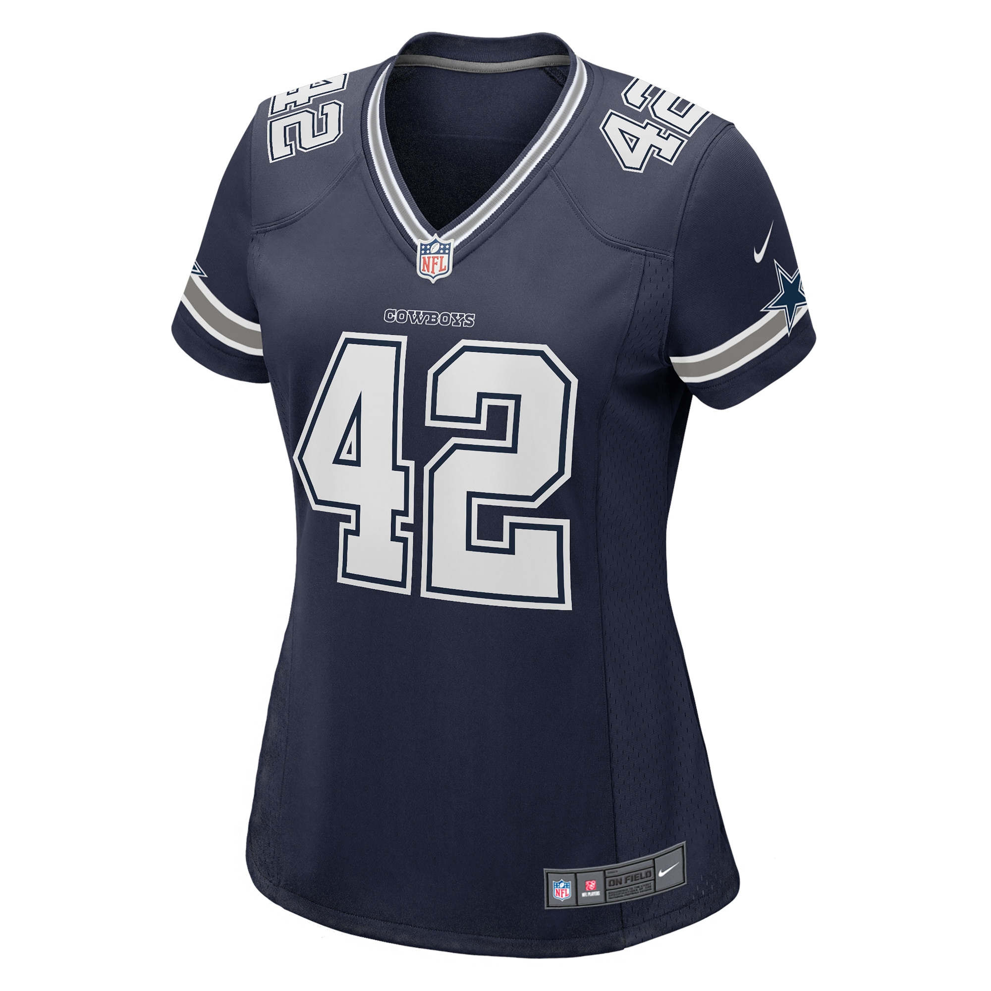 Alternative view of Women's Dallas Cowboys Deuce Vaughn Navy Game Jersey JS9374 nicesnker