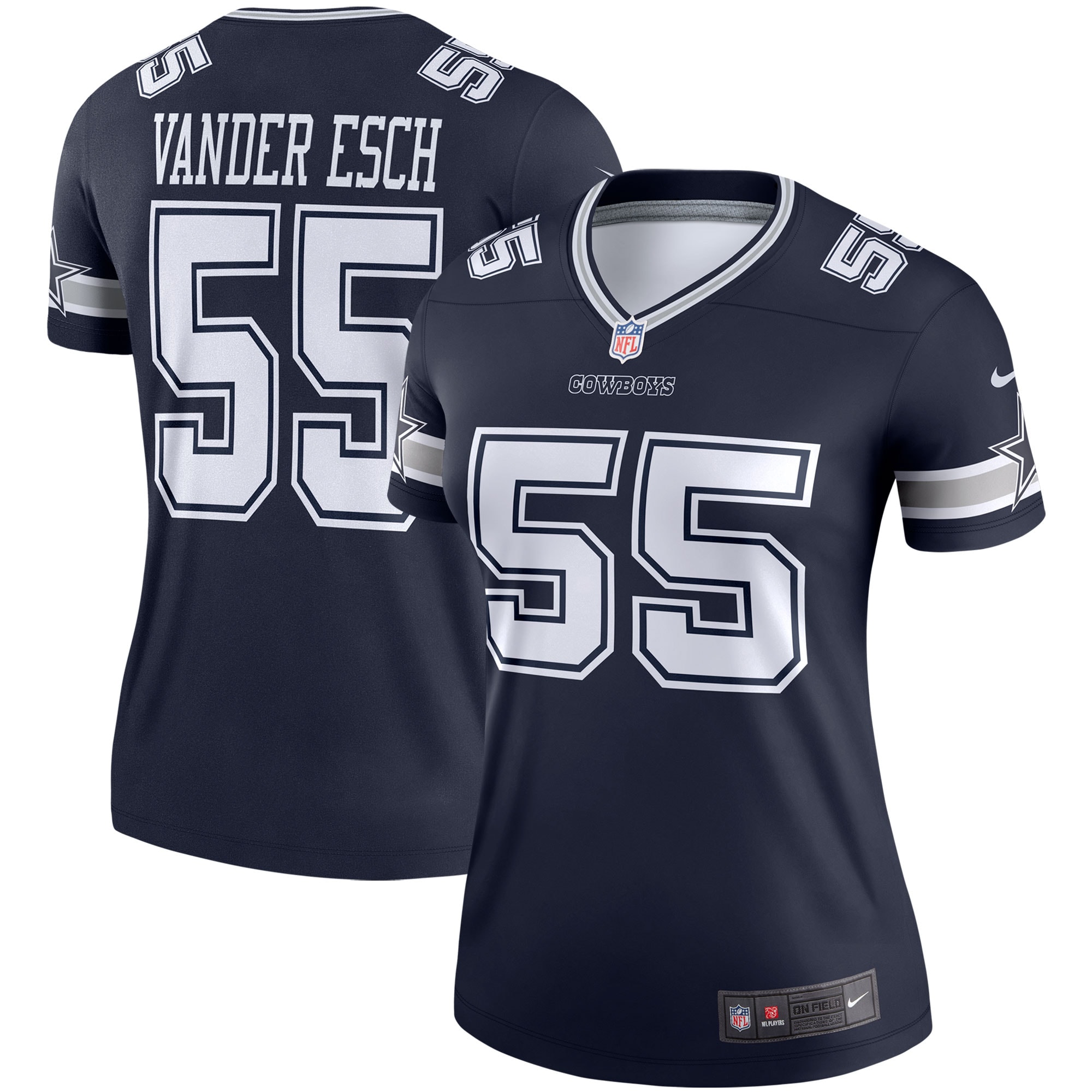 Women's Dallas Cowboys Leighton Vander Esch Navy Legend Player Performance Top JS6381 nicesnker