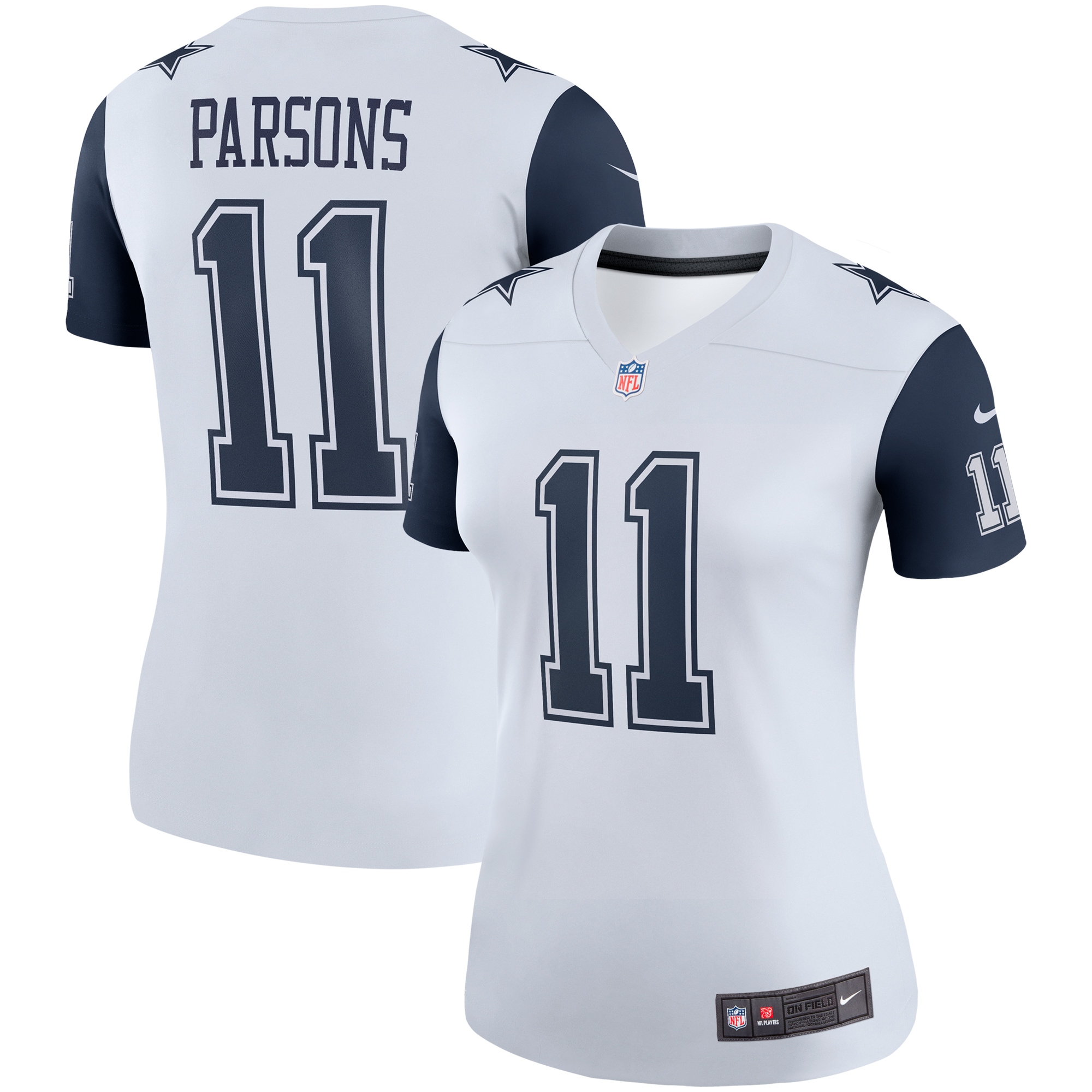 Women's Dallas Cowboys Micah Parsons White Legend Player Performance Top JS2776 nicesnker
