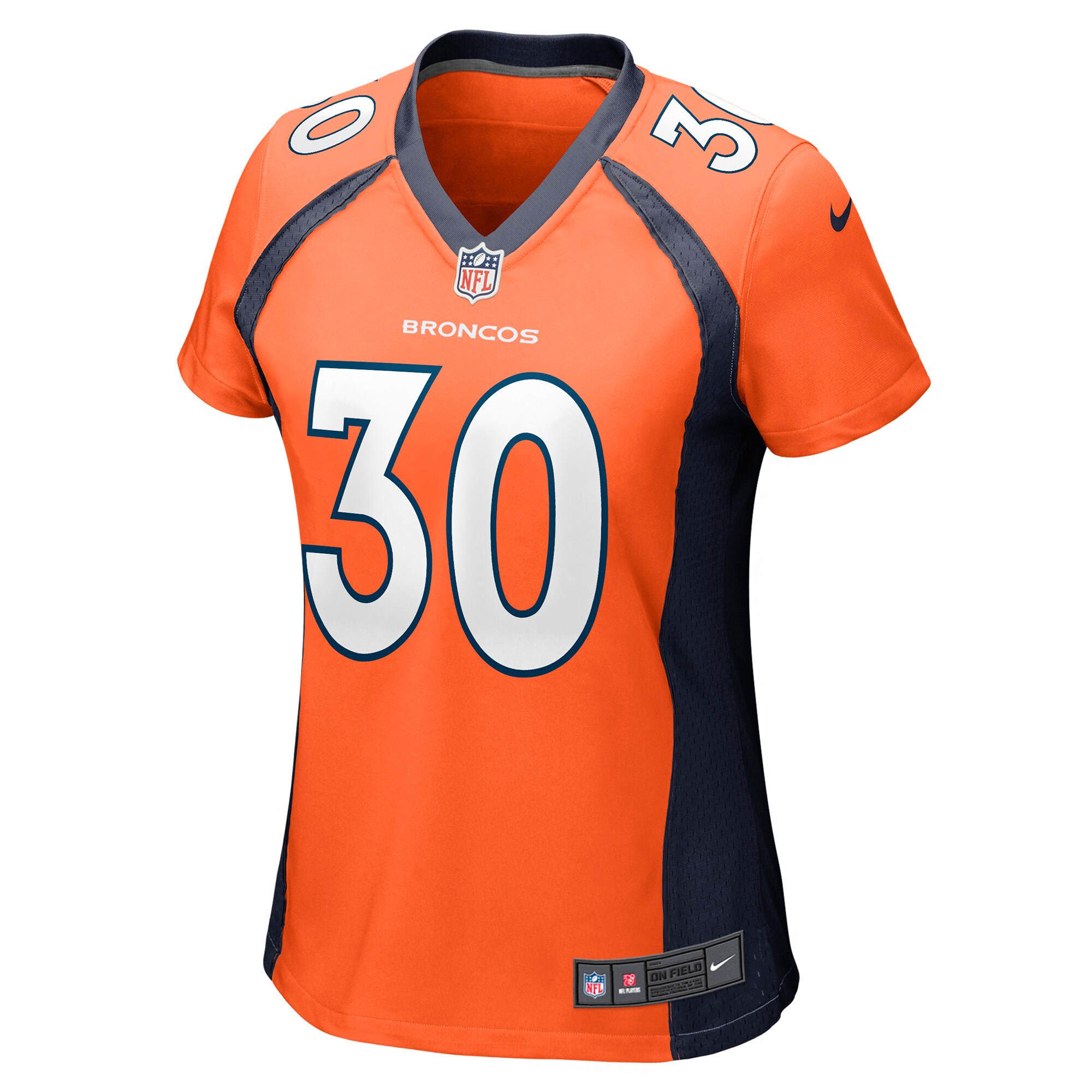 Alternative view of Women's Denver Broncos Caden Sterns Orange Game Jersey JS7110 nicesnker
