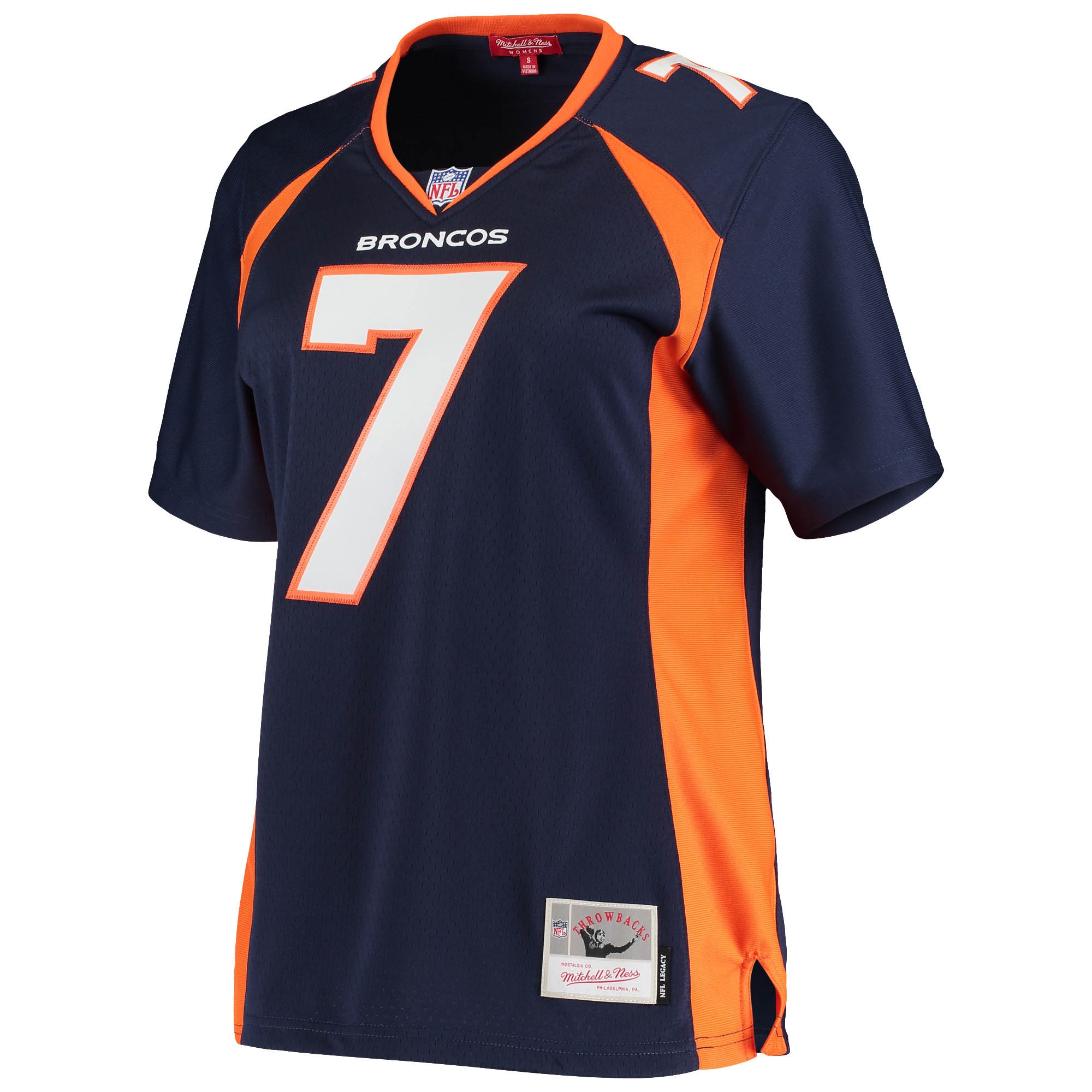 Alternative view of Women's Denver Broncos John Elway Mitchell & Ness Navy Legacy Team Jersey JS2449 nicesnker