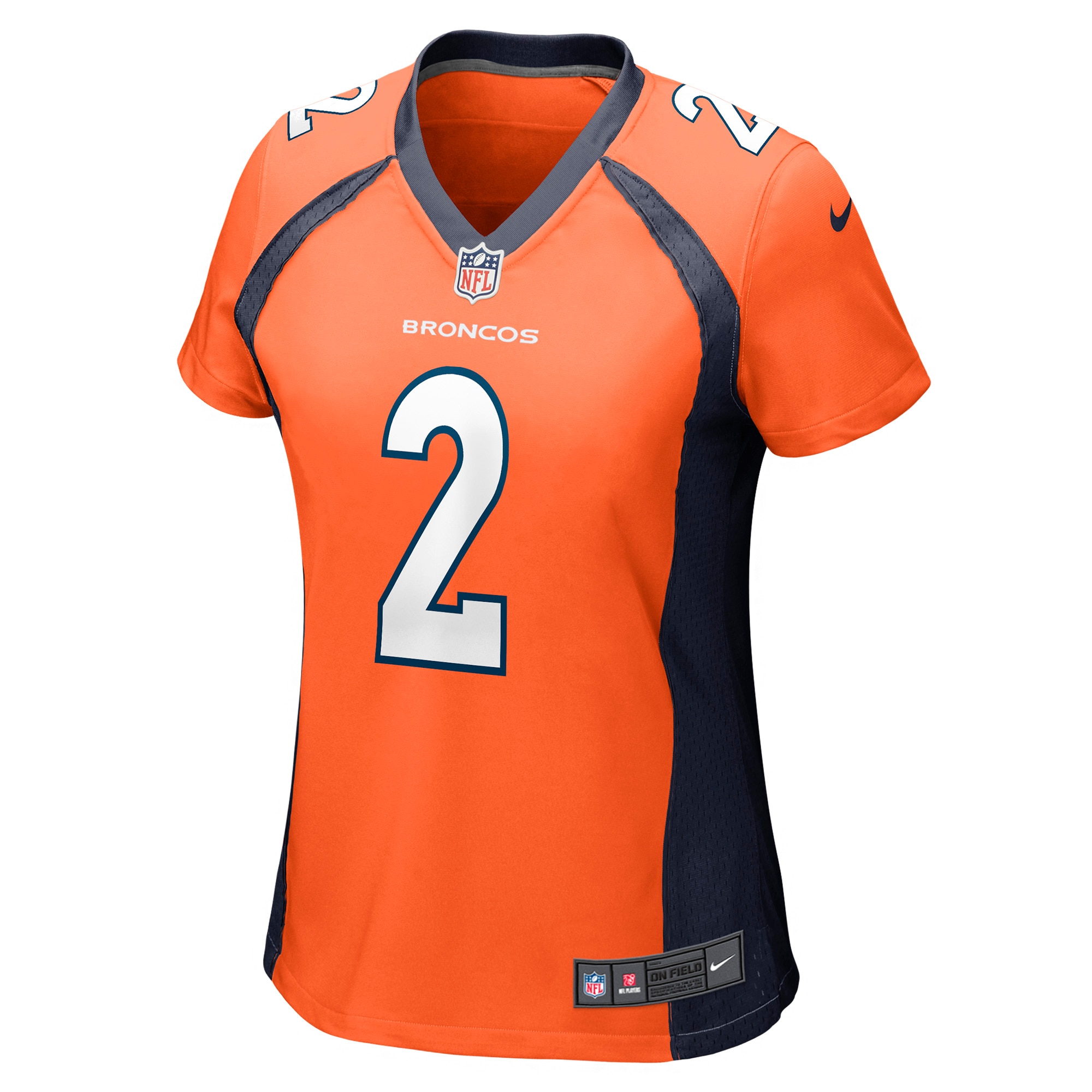 Alternative view of Women's Denver Broncos Patrick Surtain II Orange Game Jersey JS2022 nicesnker