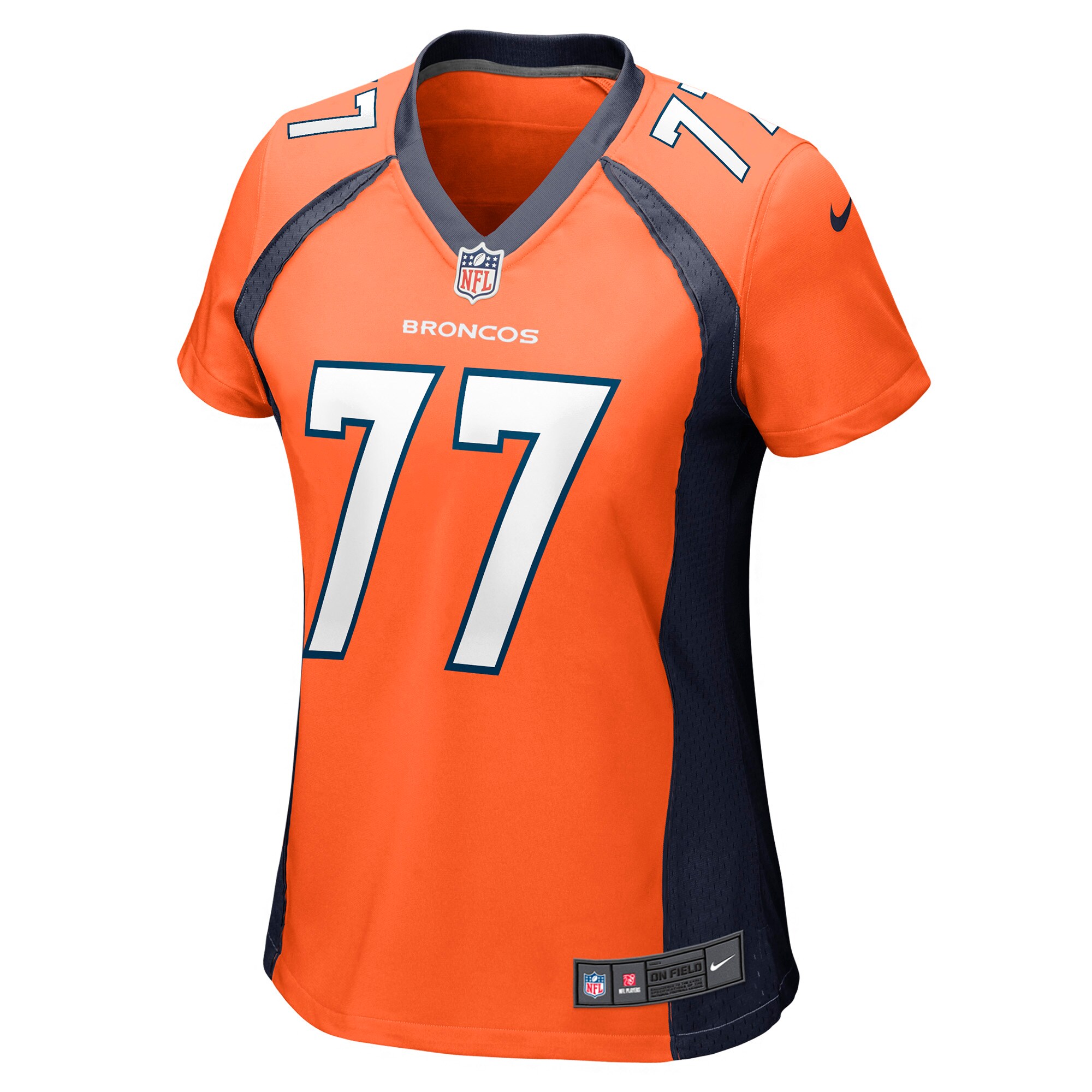 Alternative view of Women's Denver Broncos Quinn Meinerz Orange Game Jersey JS2449 nicesnker