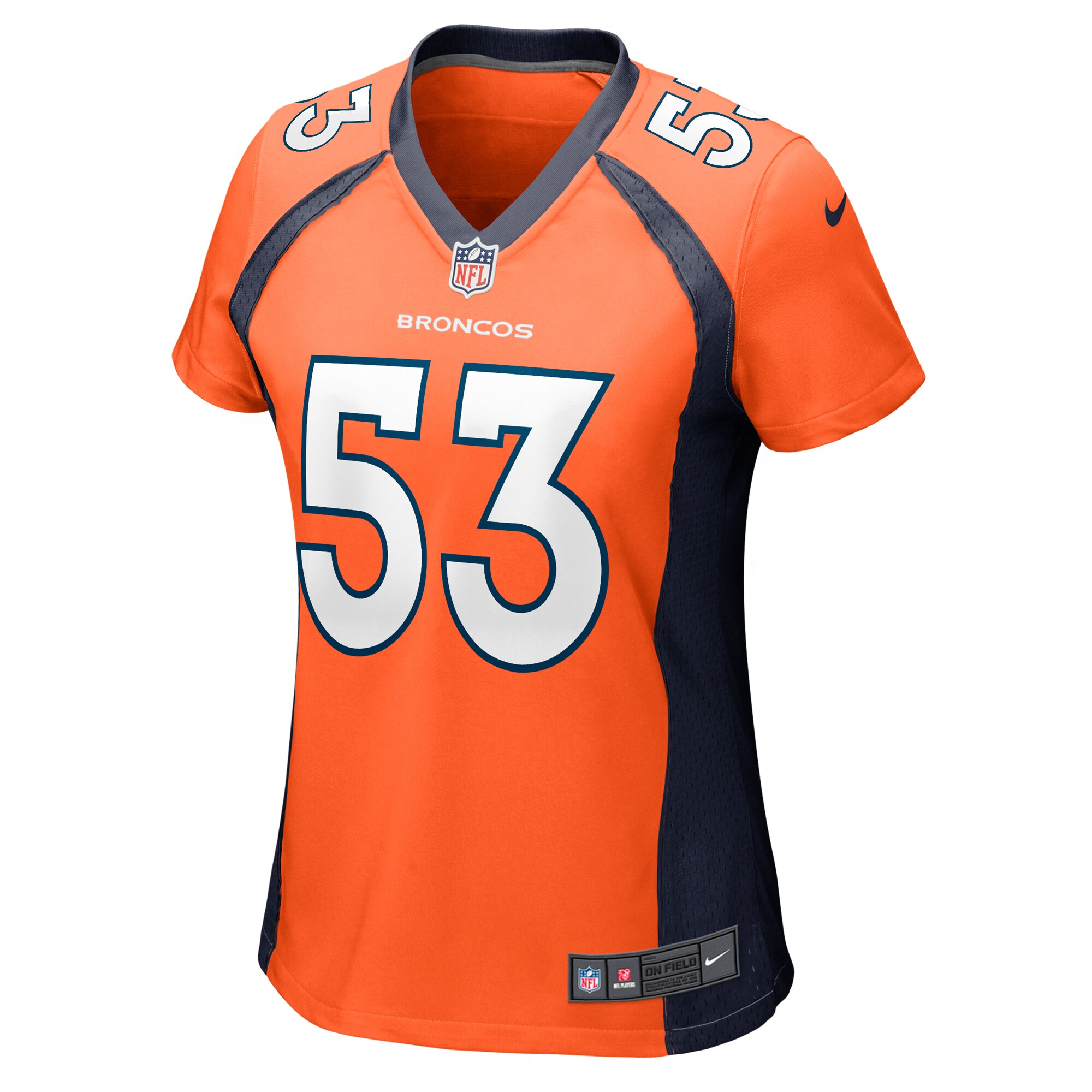 Alternative view of Women's Denver Broncos Randy Gradishar Orange Retired Player Game Jersey JS5507 nicesnker