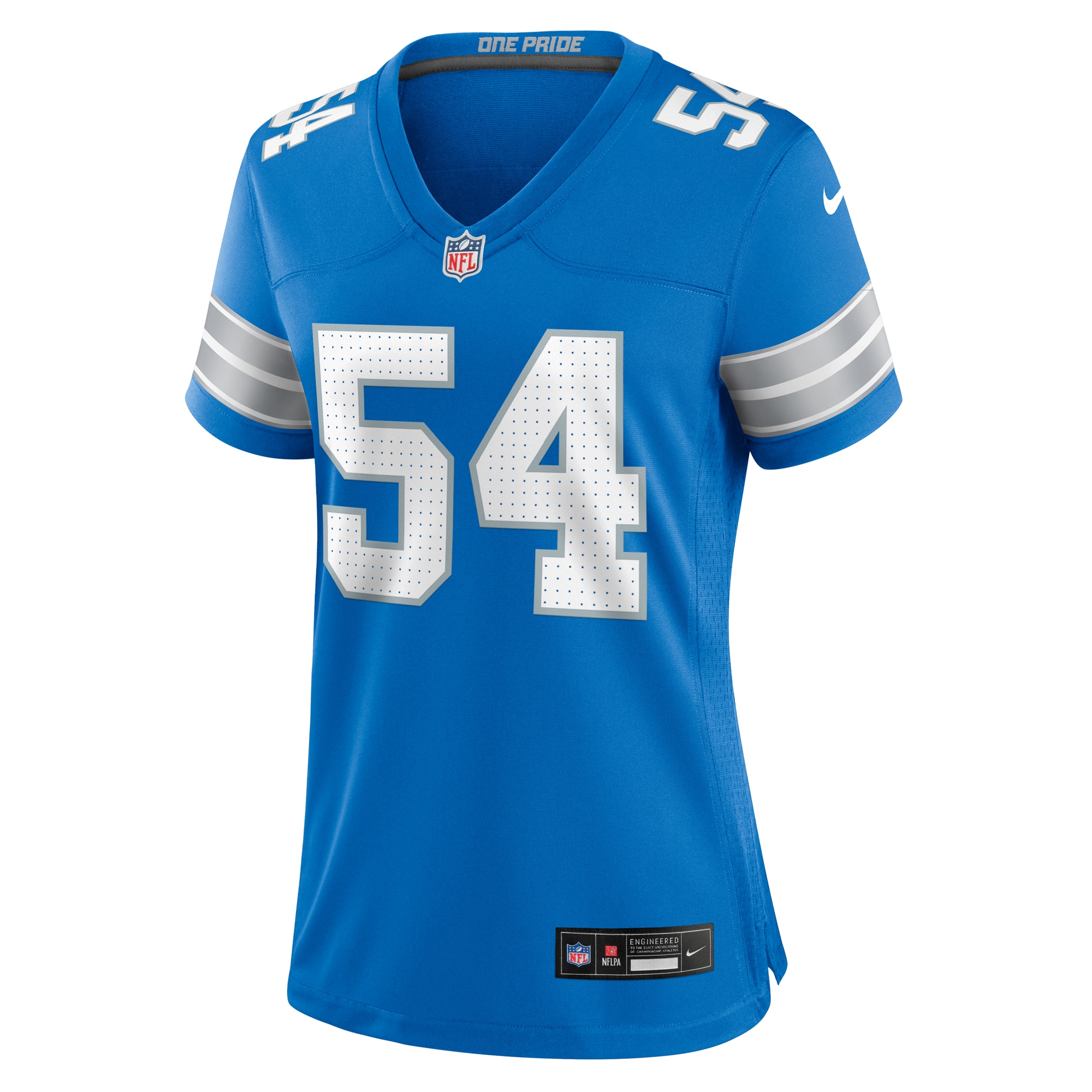 Alternative view of Women's Detroit Lions Alim McNeill Blue Team Game Jersey JS6511 nicesnker