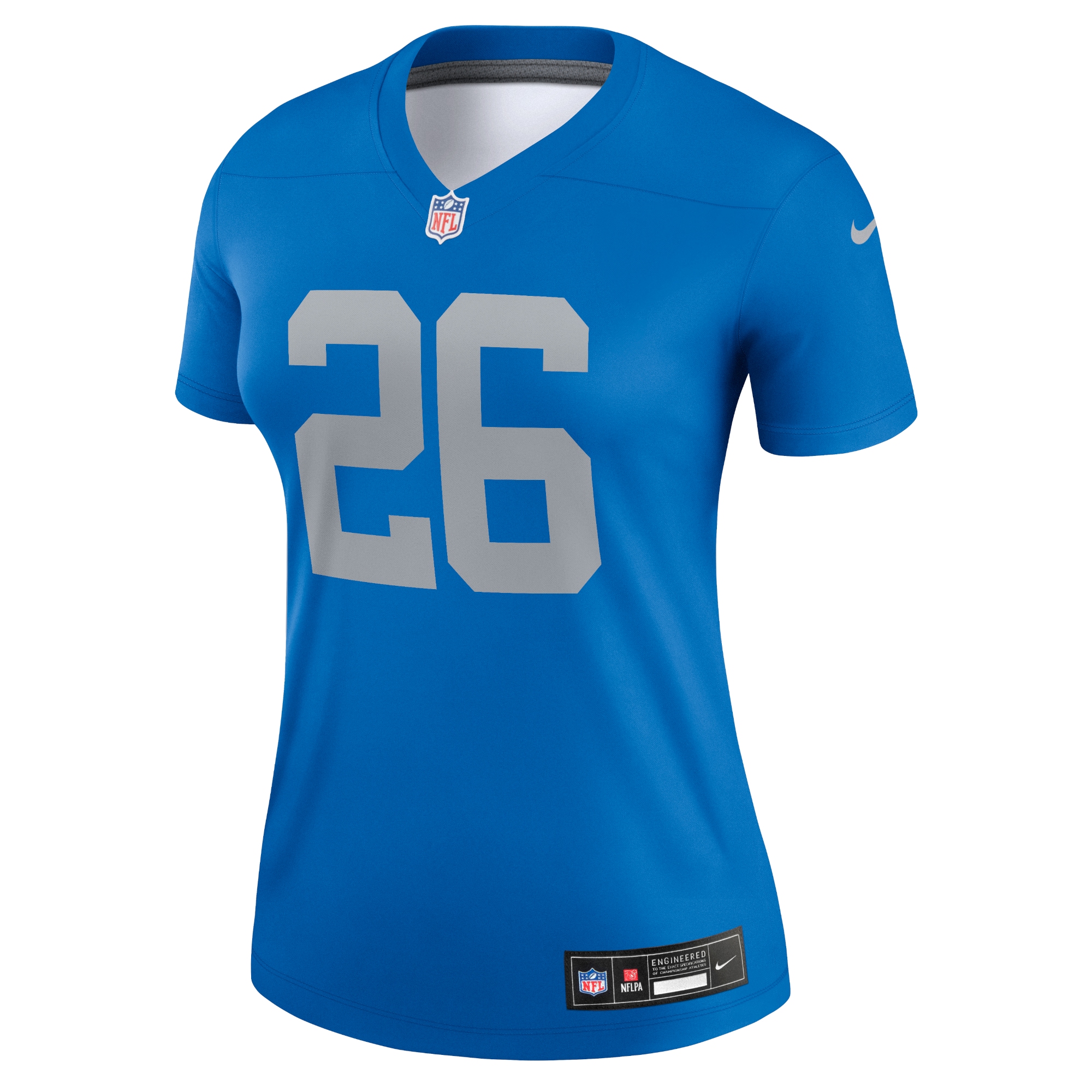 Alternative view of Women's Detroit Lions Jahmyr Gibbs Blue Alternate Legend Player Performance Top JS5373 nicesnker