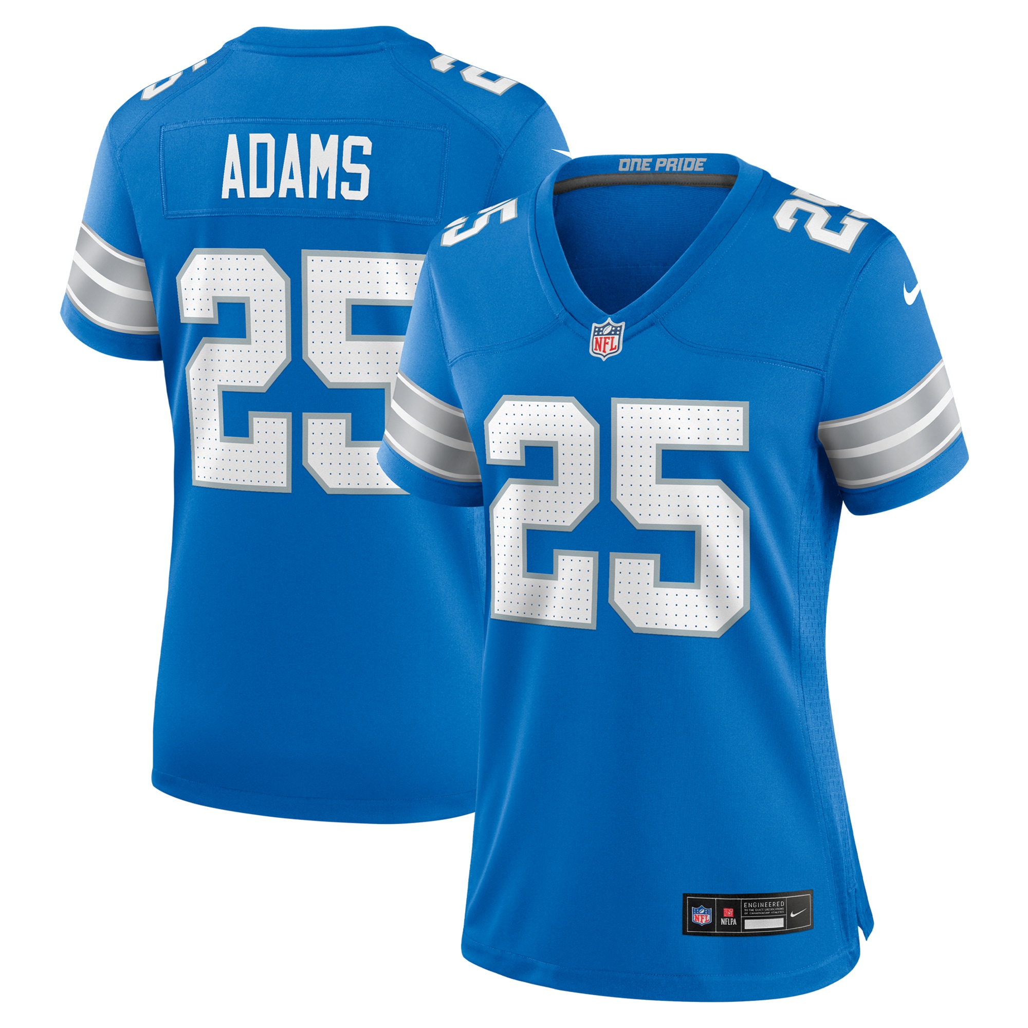 Women's Detroit Lions Jamal Adams Blue Team Game Jersey JS4305 nicesnker
