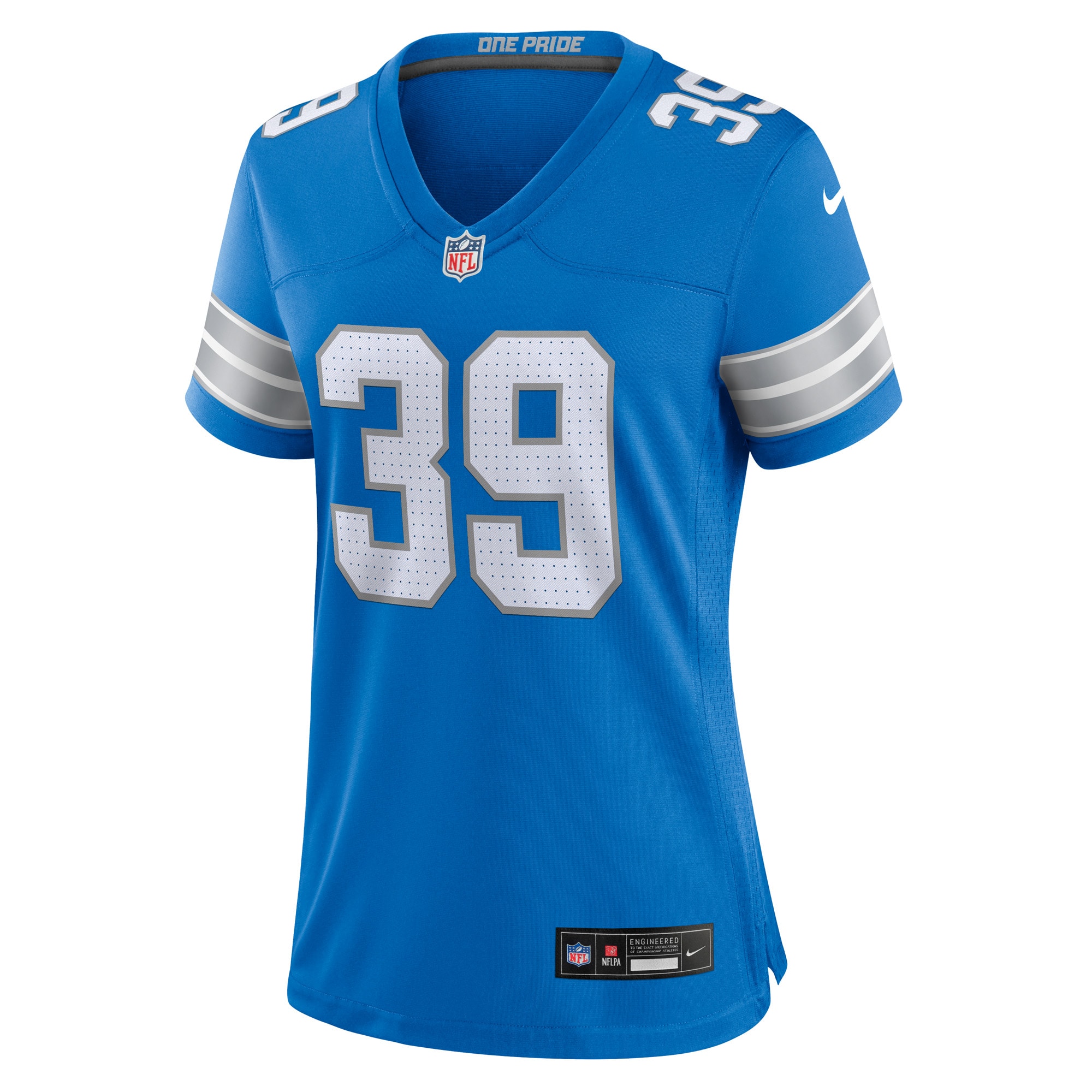 Alternative view of Women's Detroit Lions Morice Norris Blue Game Jersey JS6629 nicesnker