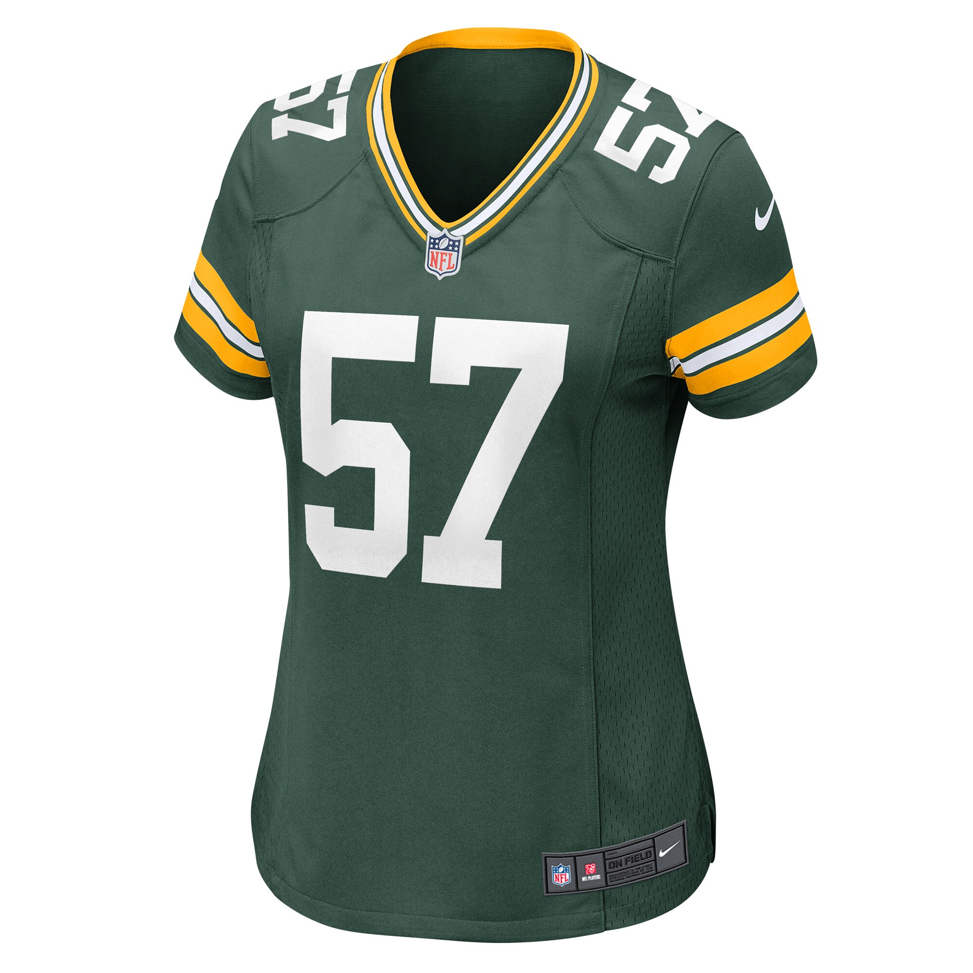 Alternative view of Women's Green Bay Packers Brenton Cox Jr. Green Game Jersey JS9127 nicesnker