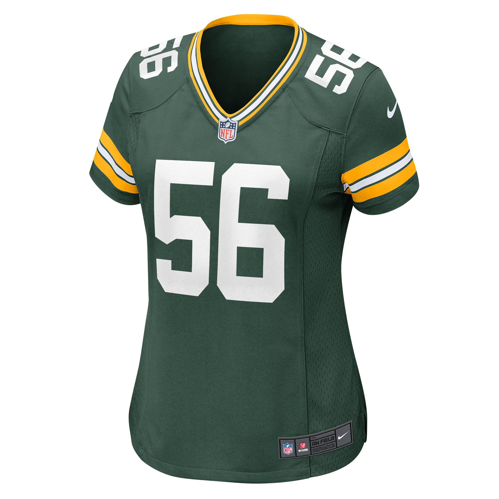 Alternative view of Women's Green Bay Packers Edgerrin Cooper Green Game Jersey JS8590 nicesnker