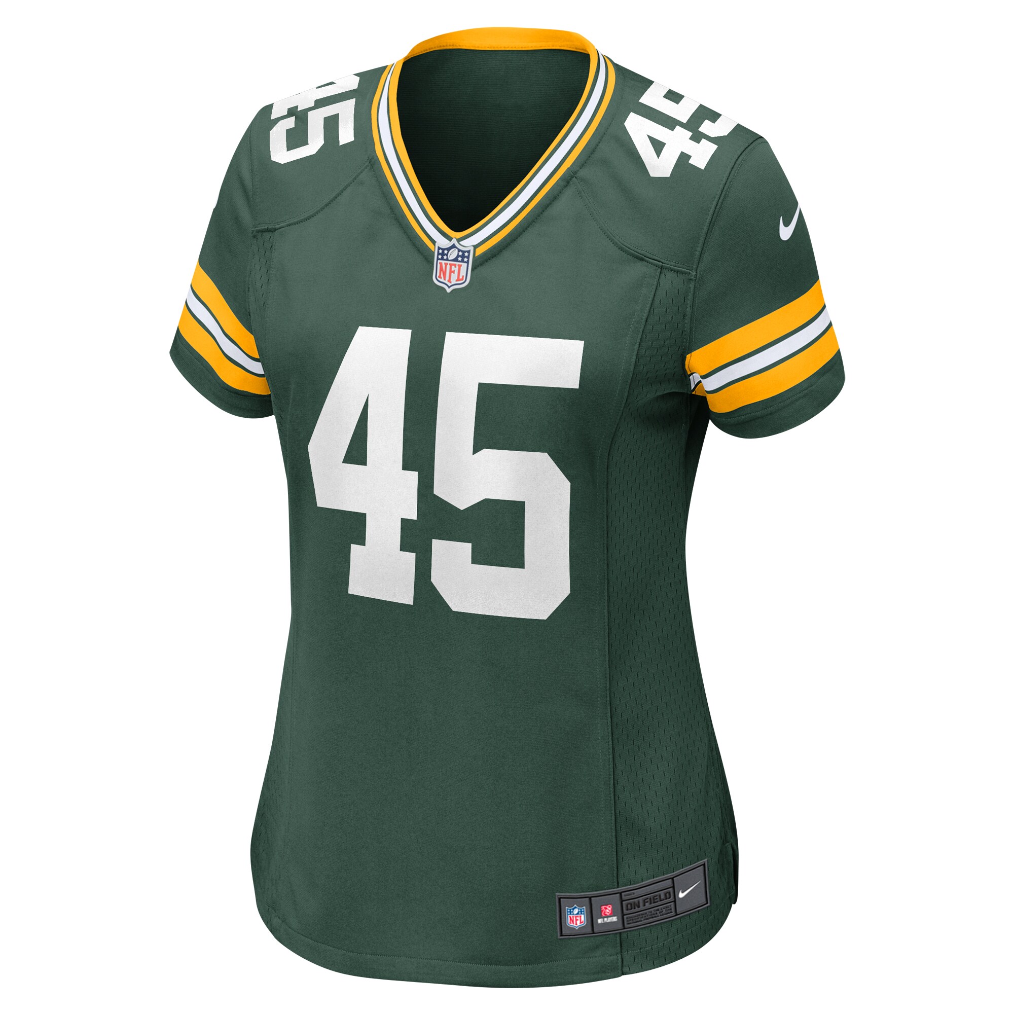 Alternative view of Women's Green Bay Packers Eric Wilson Green Home Game Player Jersey JS8154 nicesnker
