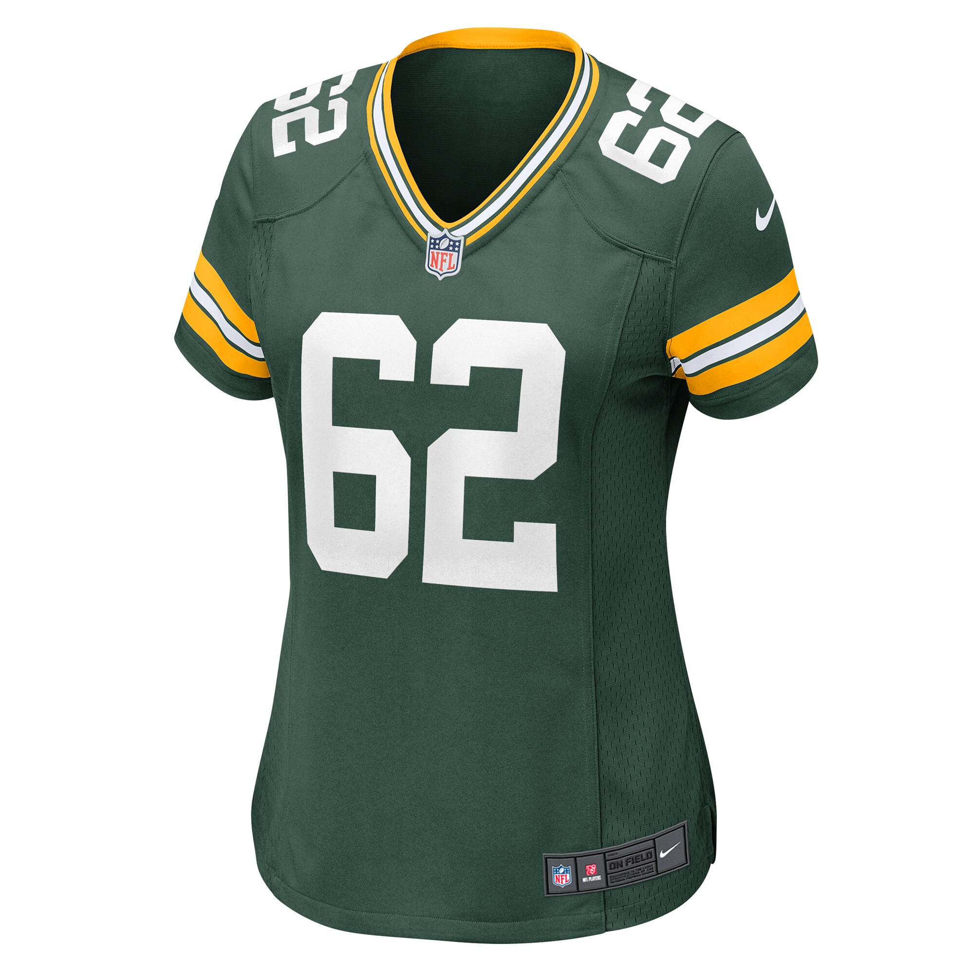 Alternative view of Women's Green Bay Packers Jacob Monk Green Game Jersey JS8482 nicesnker