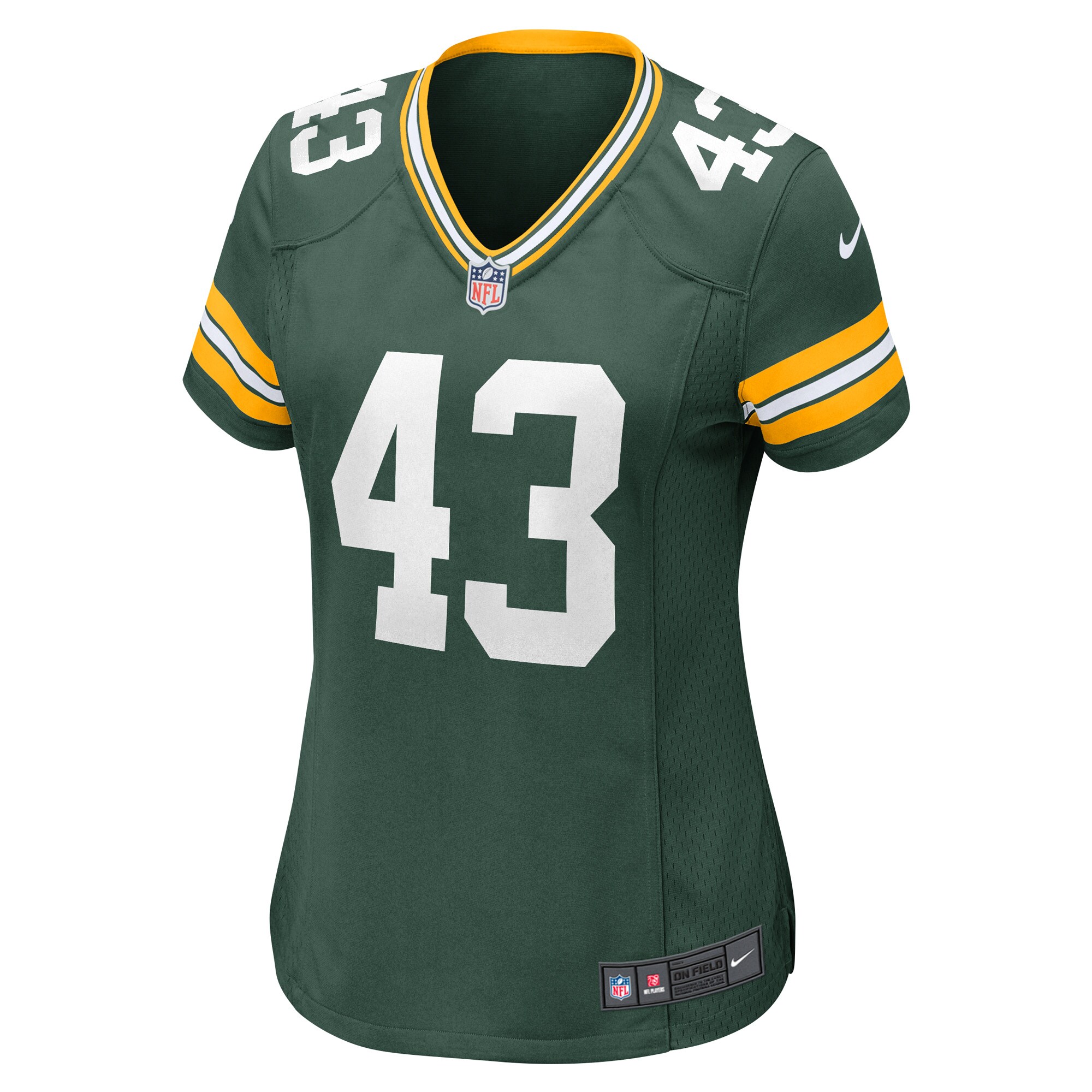 Alternative view of Women's Green Bay Packers Kiondre Thomas Green Game Player Jersey JS3179 nicesnker