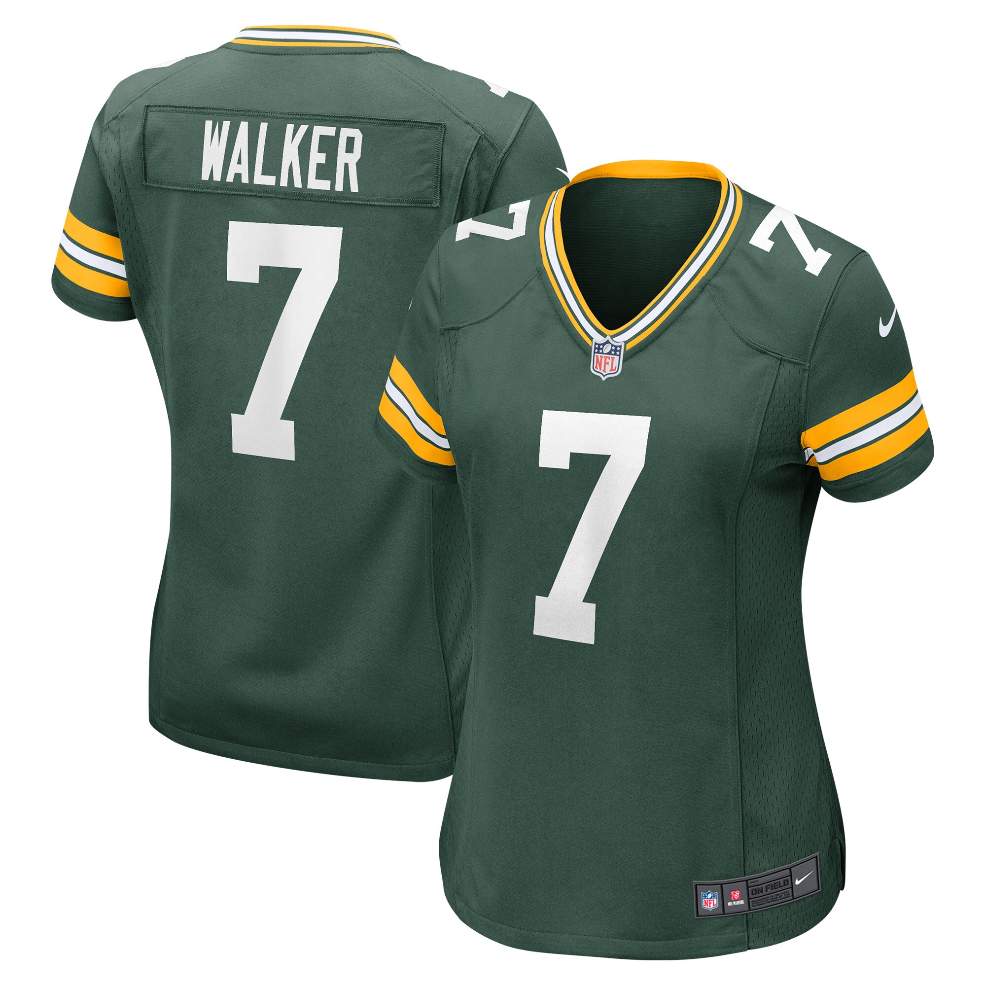 Women's Green Bay Packers Quay Walker Green Player Game Jersey JS2791 nicesnker