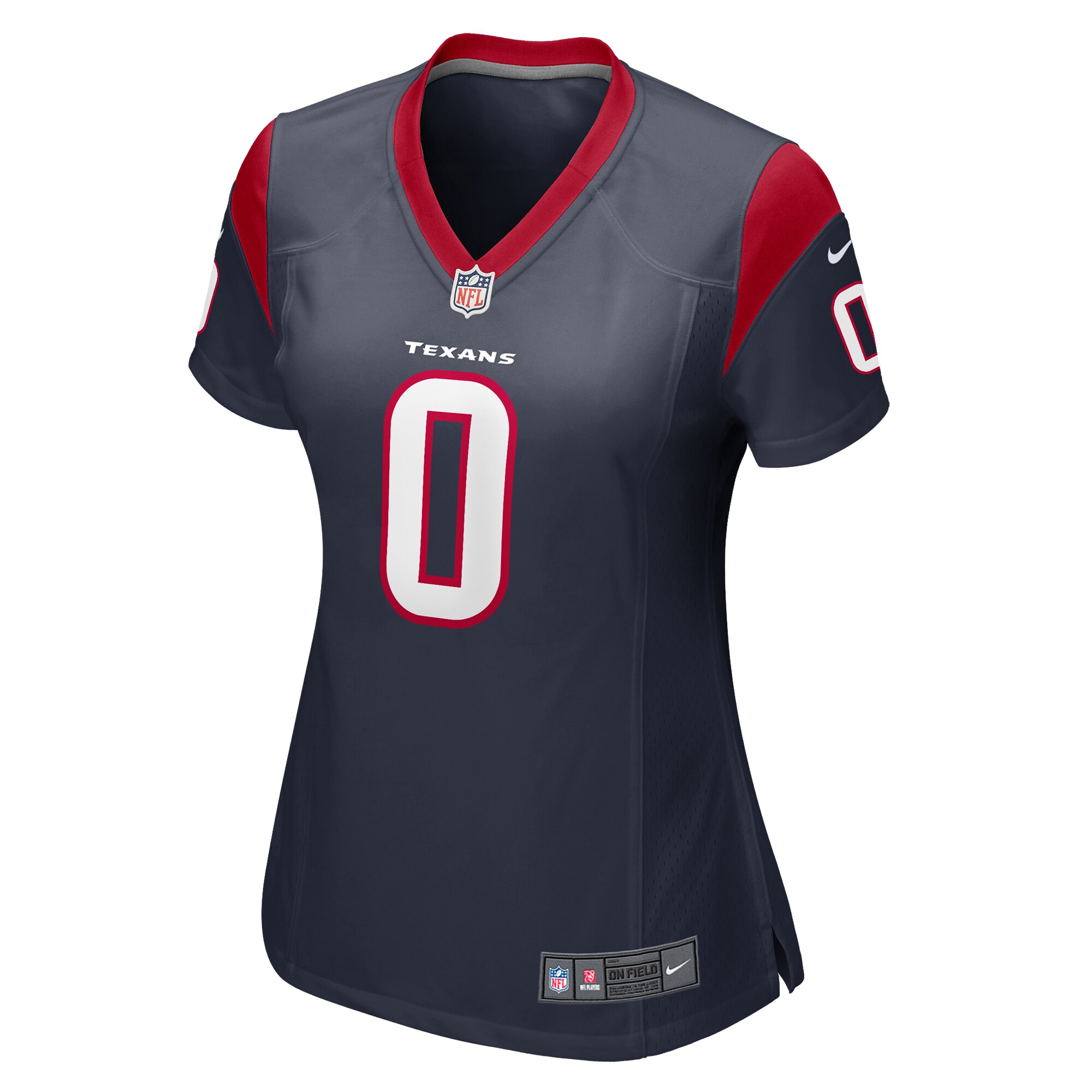 Alternative view of Women's Houston Texans Adrian Amos Navy Game Jersey JS3859 nicesnker