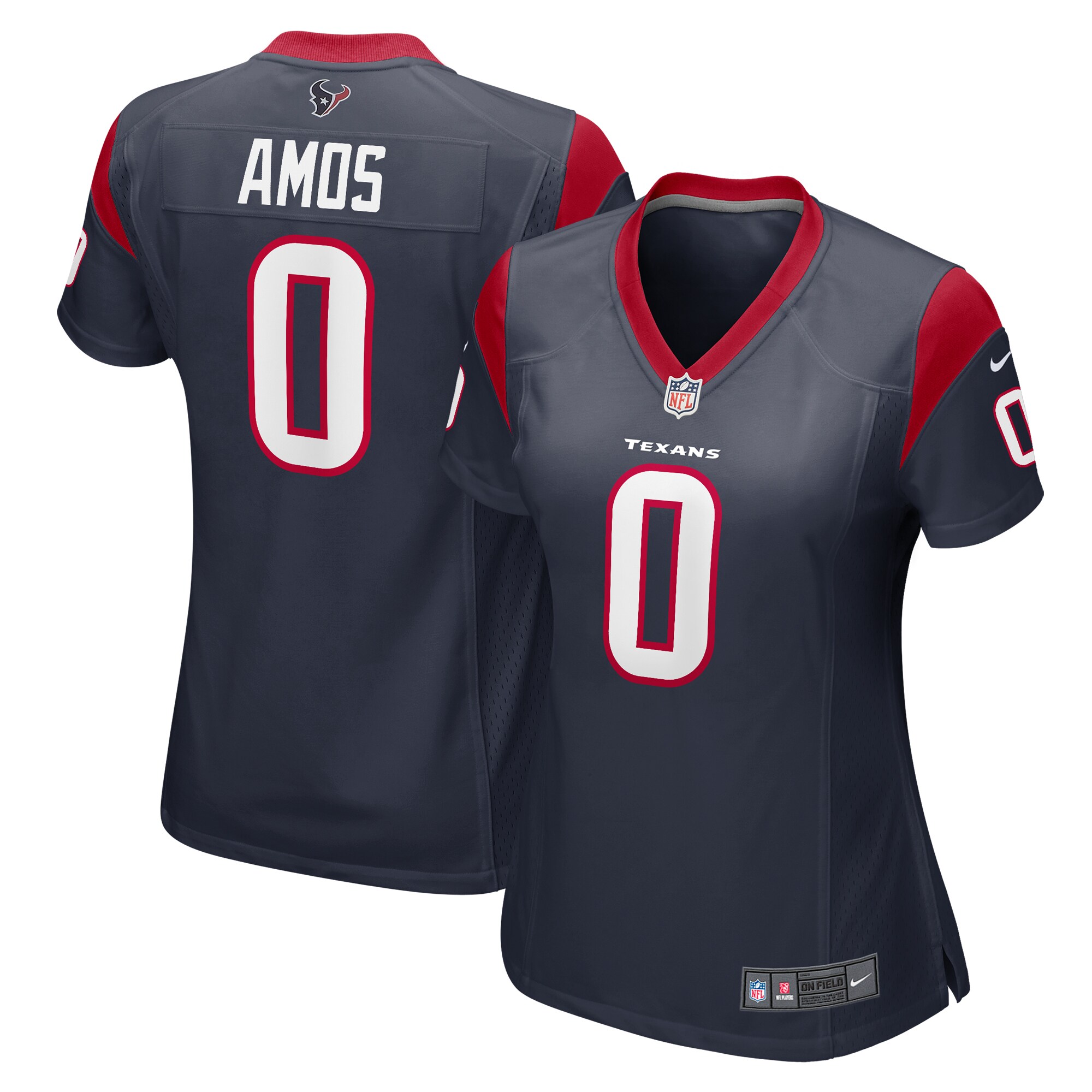 Women's Houston Texans Adrian Amos Navy Game Jersey JS3859 nicesnker
