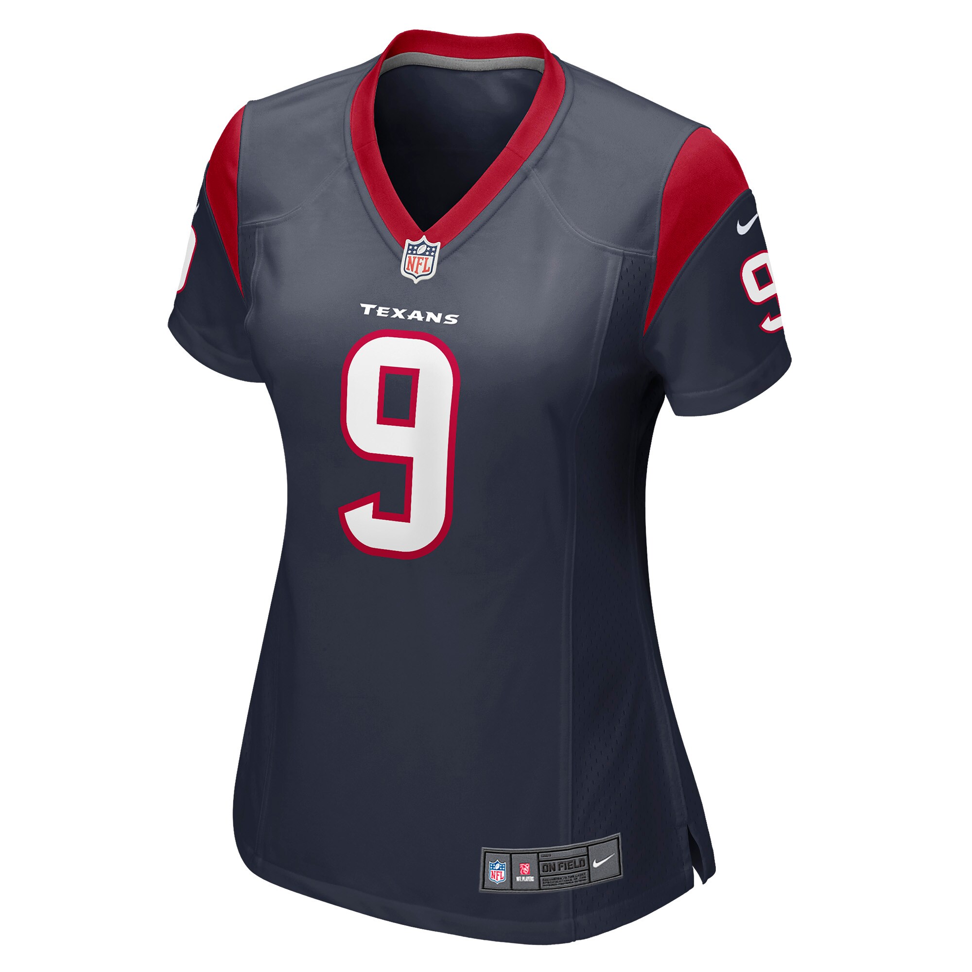 Alternative view of Women's Houston Texans Brevin Navy Game Jersey JS4758 nicesnker