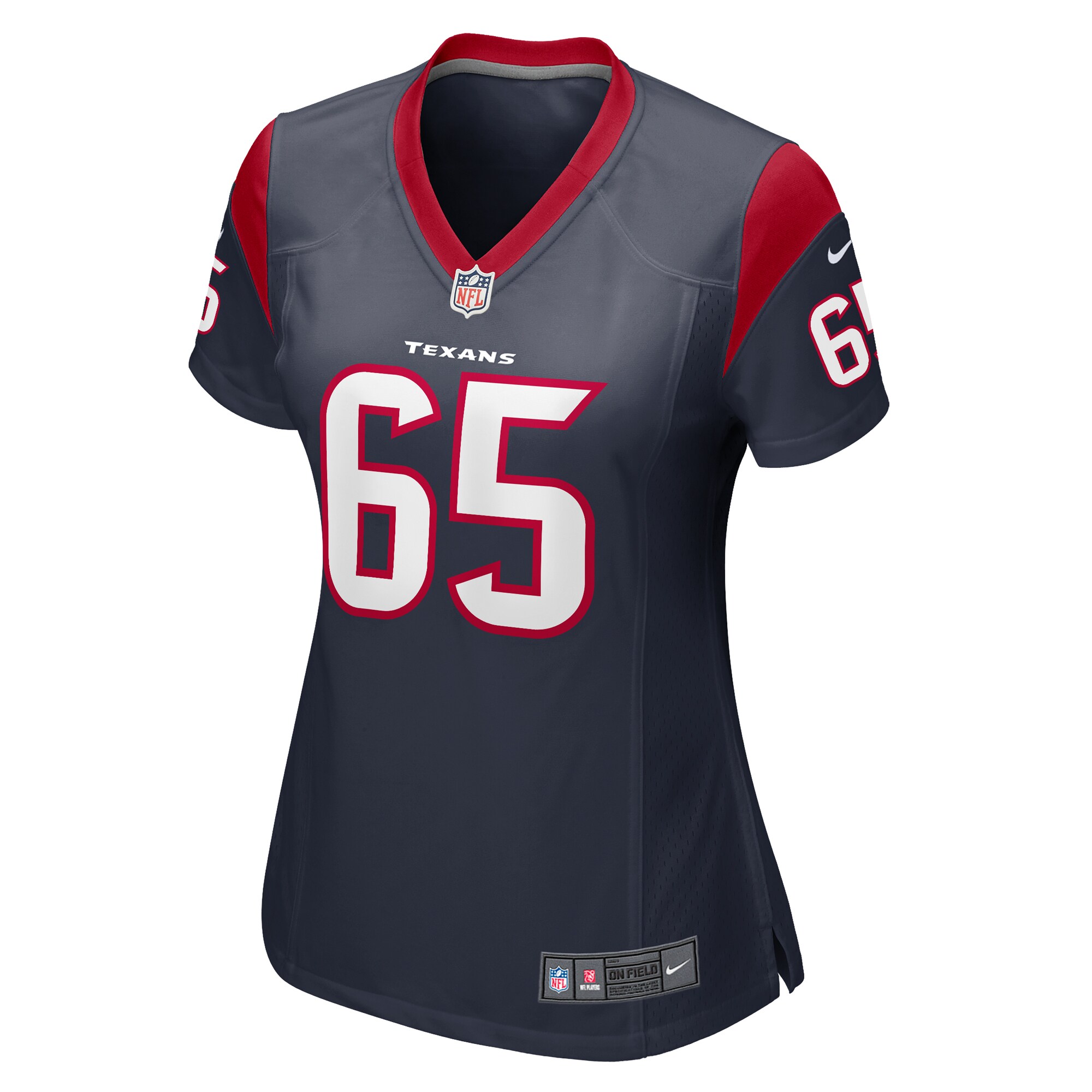 Alternative view of Women's Houston Texans Bruce Hector Navy Game Jersey JS5371 nicesnker
