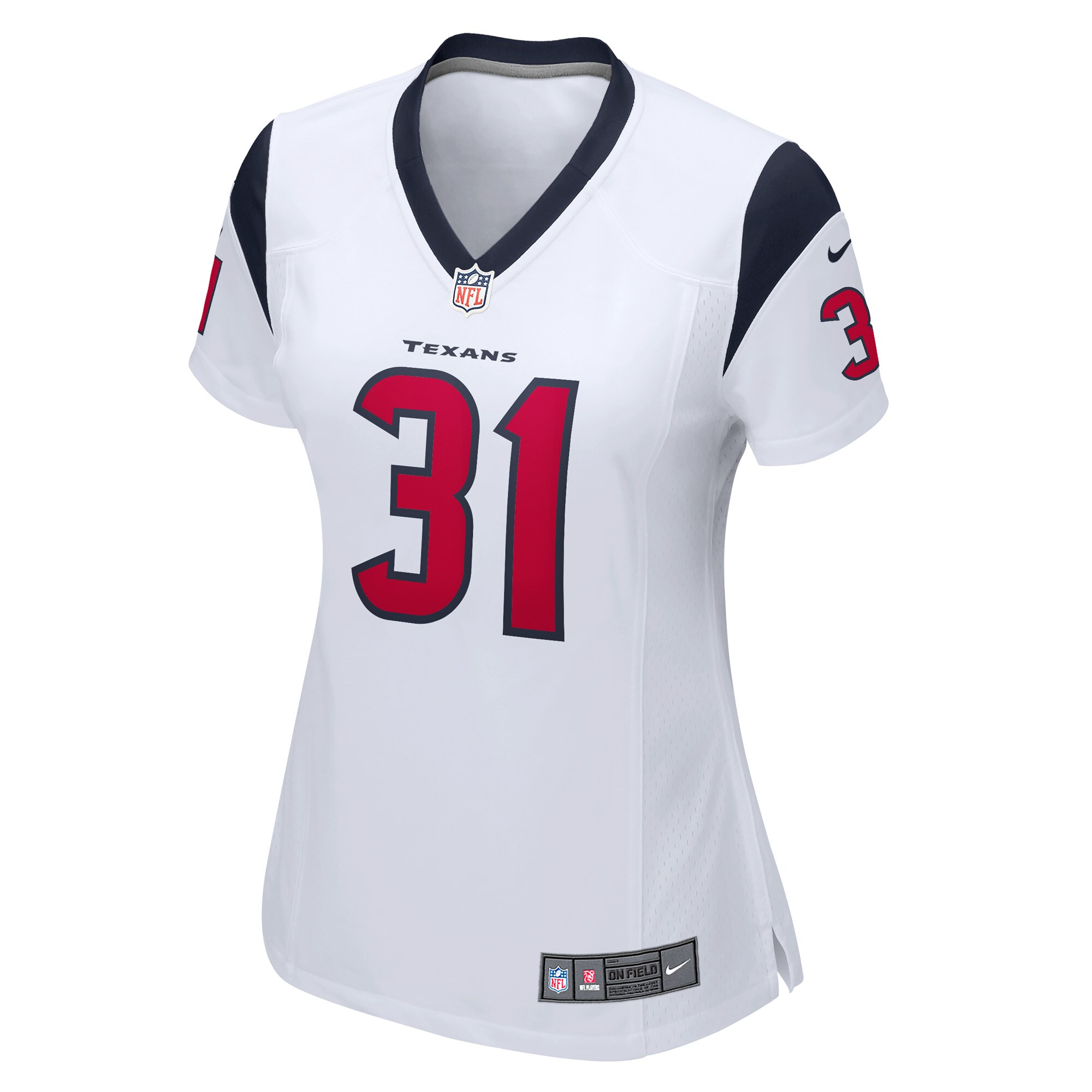Alternative view of Women's Houston Texans Dameon Pierce White Game Player Jersey JS5638 nicesnker